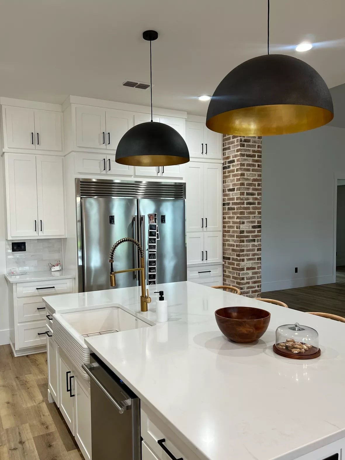 Lustra Pendant Lamp Dome Bowl for Dining Room-Neutral Decor