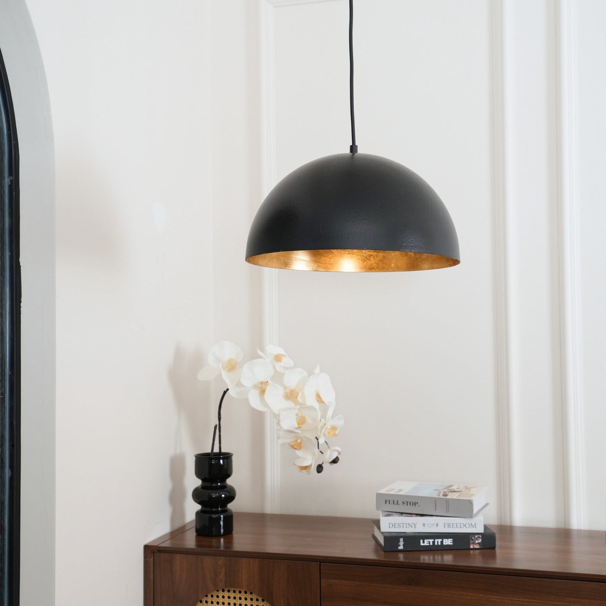 Lustra Pendant Lamp Dome Bowl for Dining Room-Neutral Decor