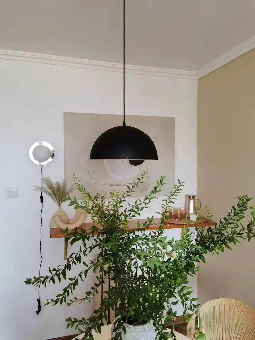 Lustra Pendant Lamp Dome Bowl for Dining Room-Neutral Decor