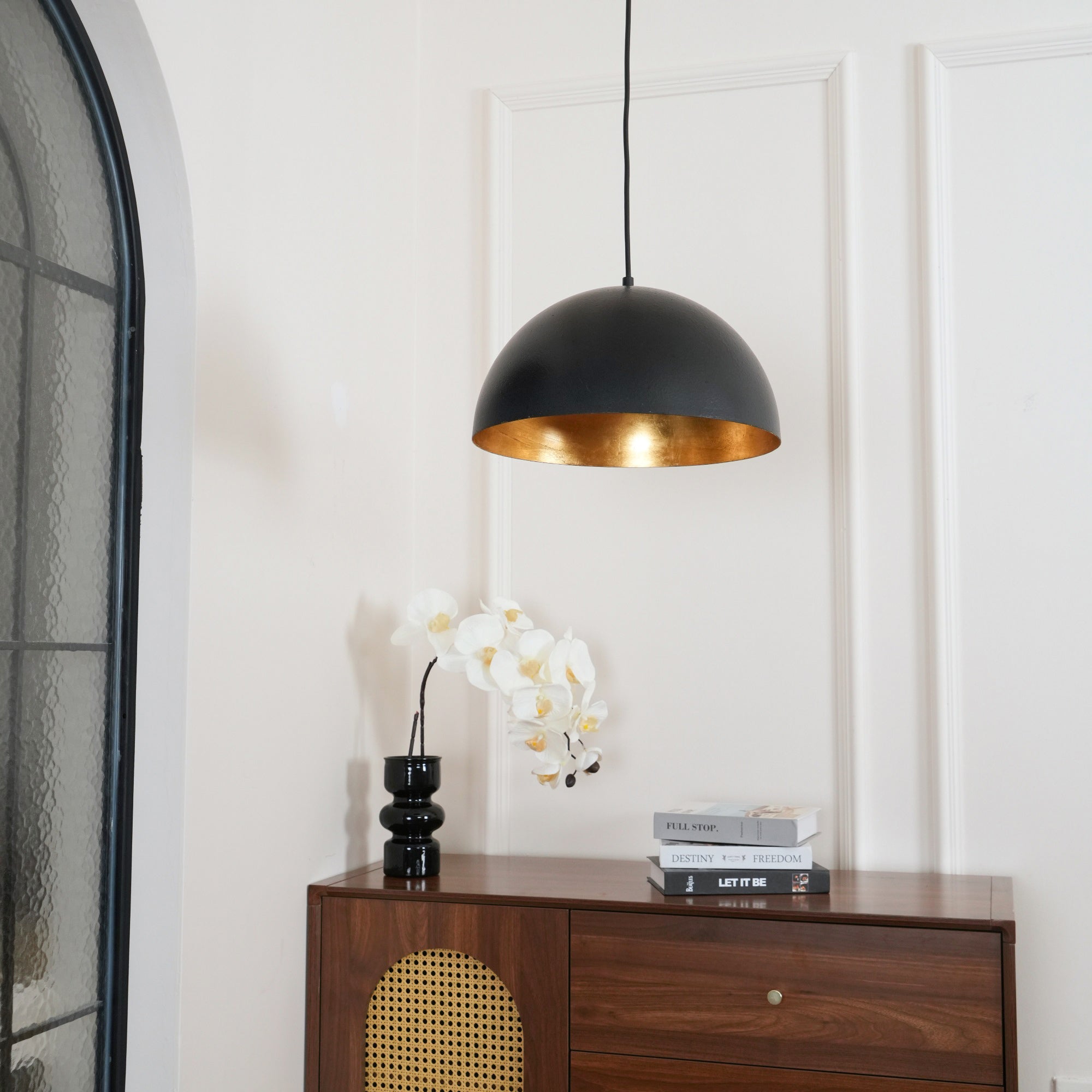 Lustra Pendant Lamp Dome Bowl for Dining Room-Neutral Decor