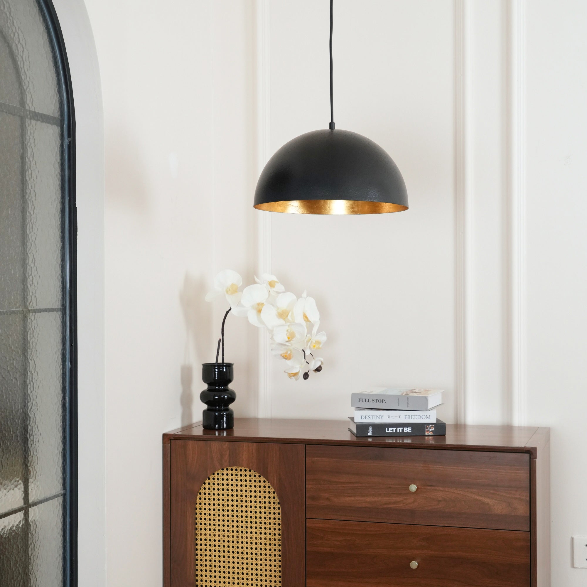 Lustra Pendant Lamp Dome Bowl for Dining Room-Neutral Decor