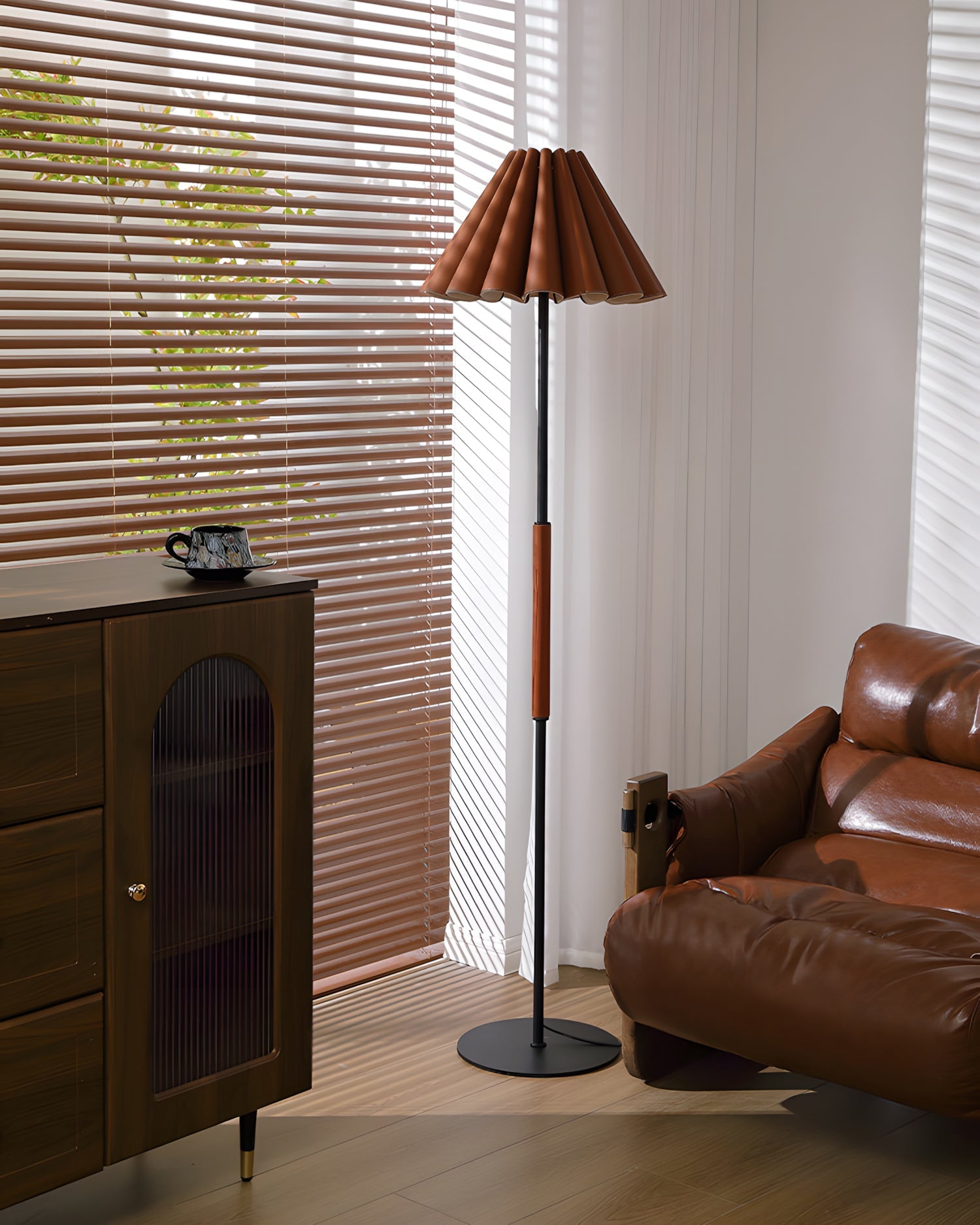 Maeve Pleat Floor Light