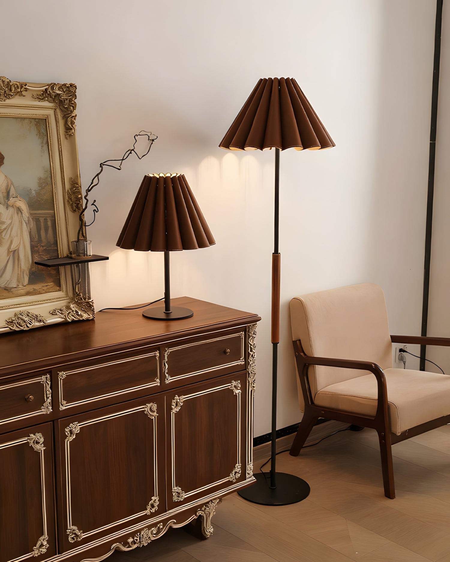 Maeve Pleat Floor Light