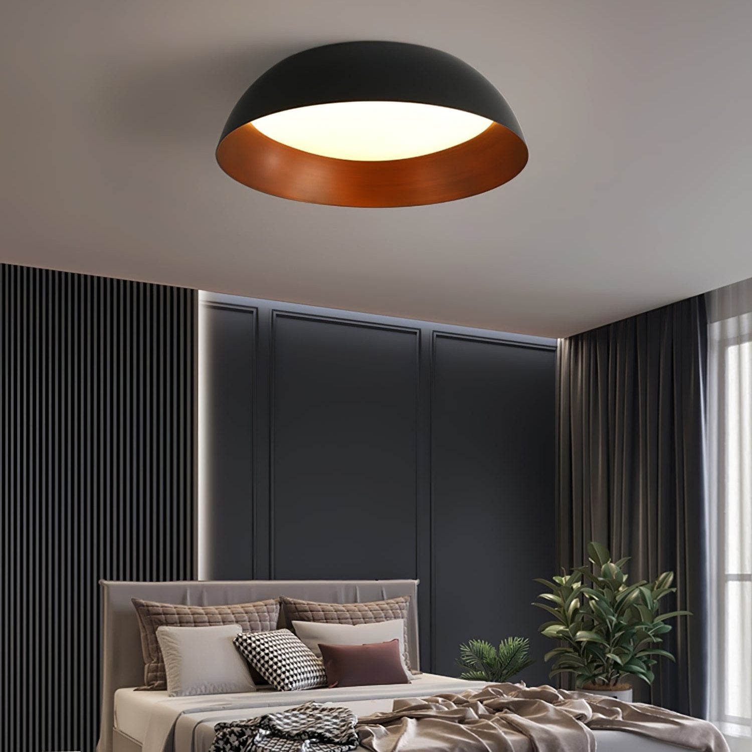 Cinoran Nordic Vintage Shadow Ceiling Lamp-Neutral Decor