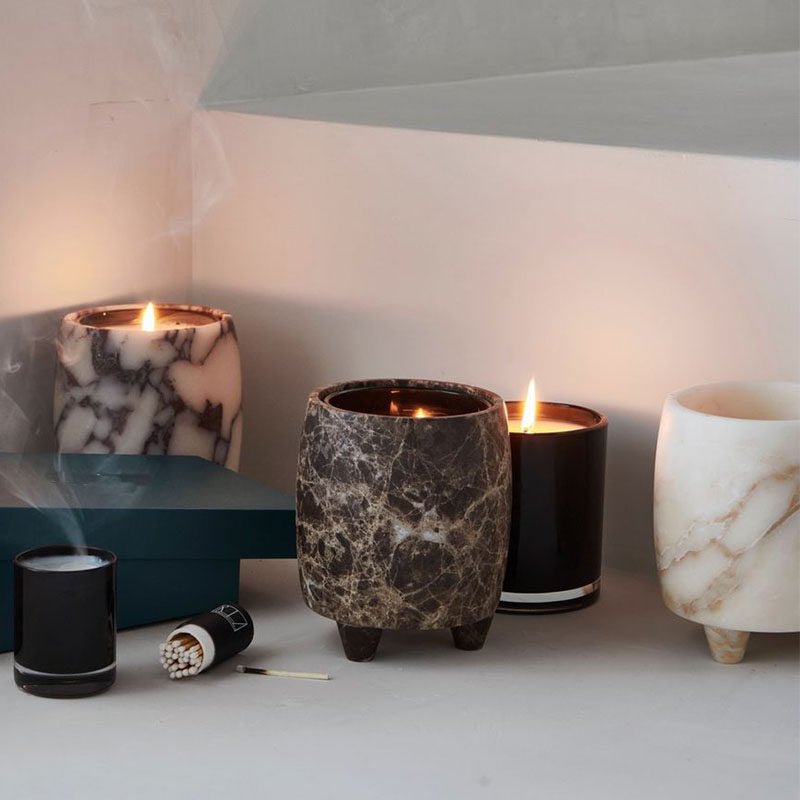 Marlowe Candle Holder-Neutral Decor
