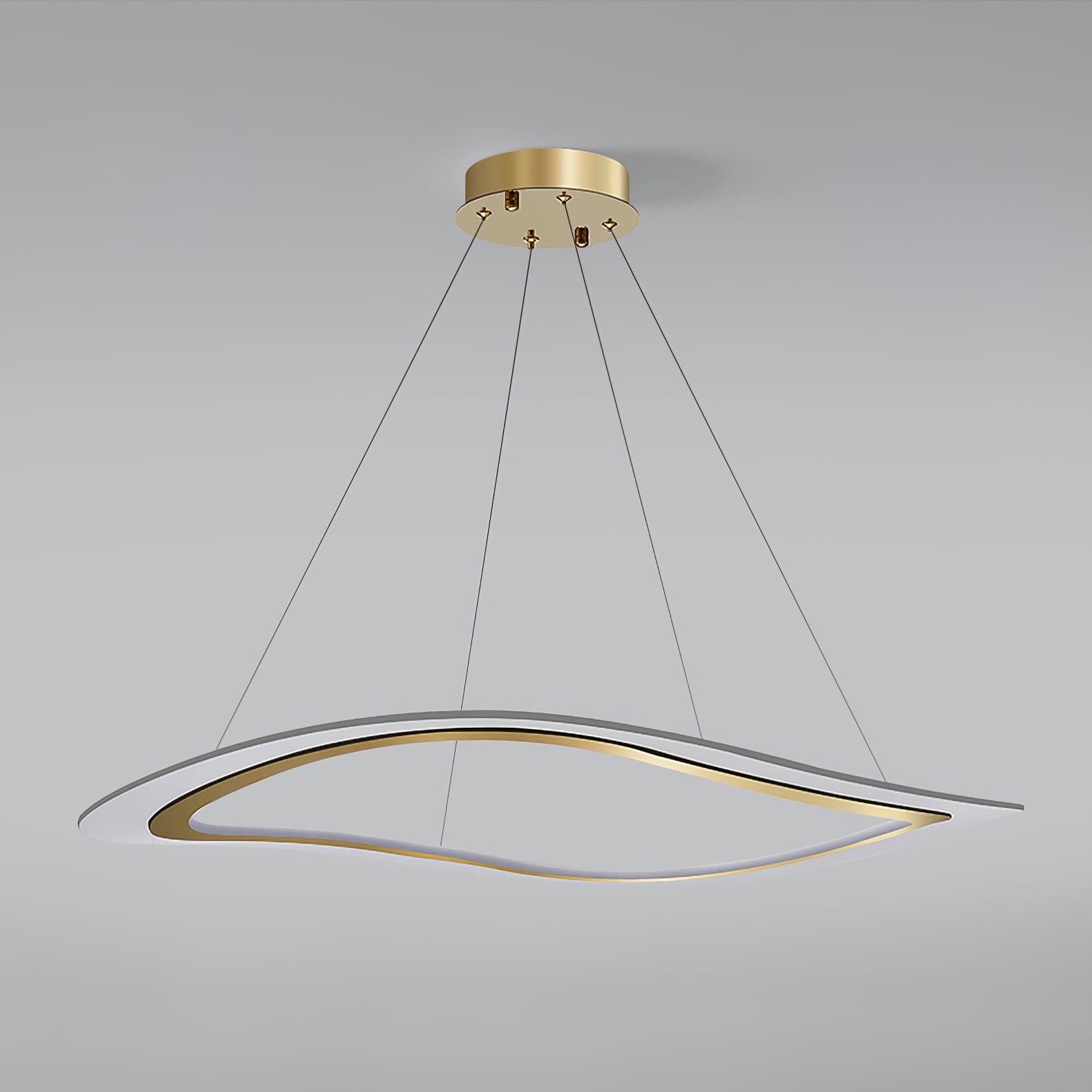 Lustra Chandelier LED Acrylic Gold Modern-Neutral Decor