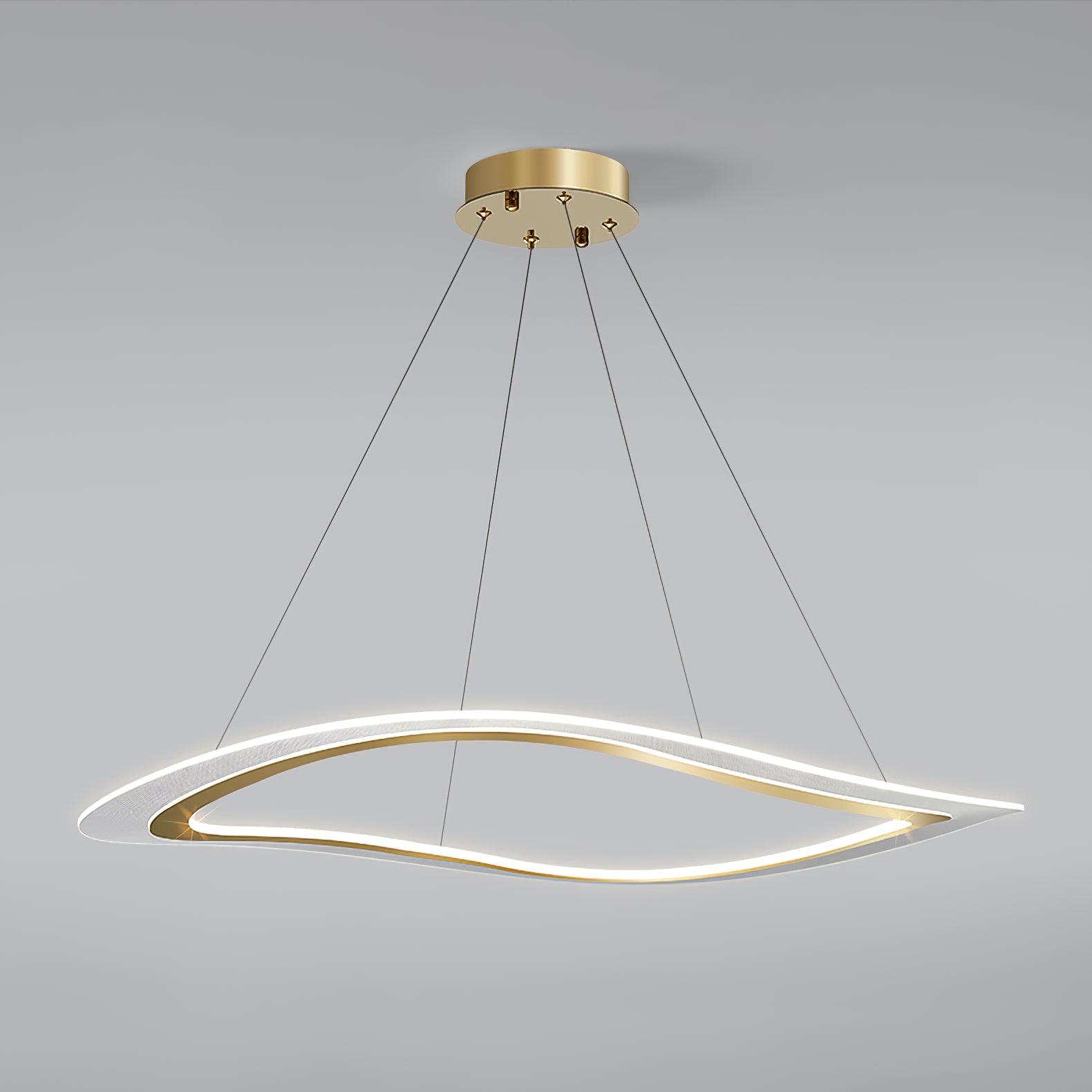 Lustra Chandelier LED Acrylic Gold Modern-Neutral Decor