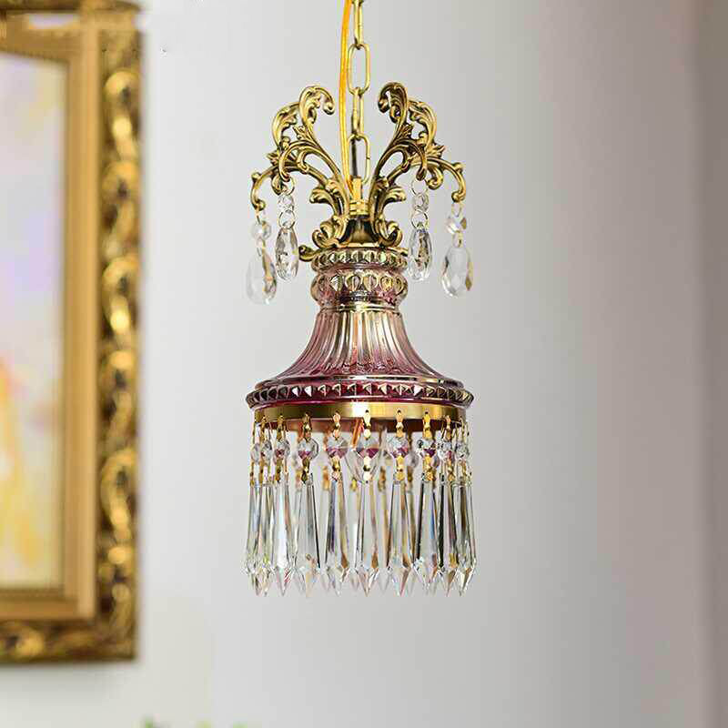 Diagram showing the dimensions of the Marquise Crystal Pendant Lamp.
