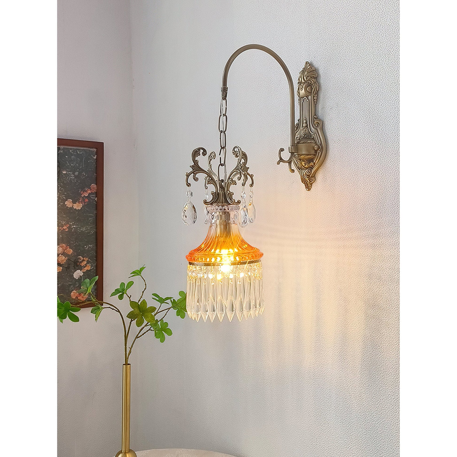 The lamp shown in a Parisian salon-style setting.