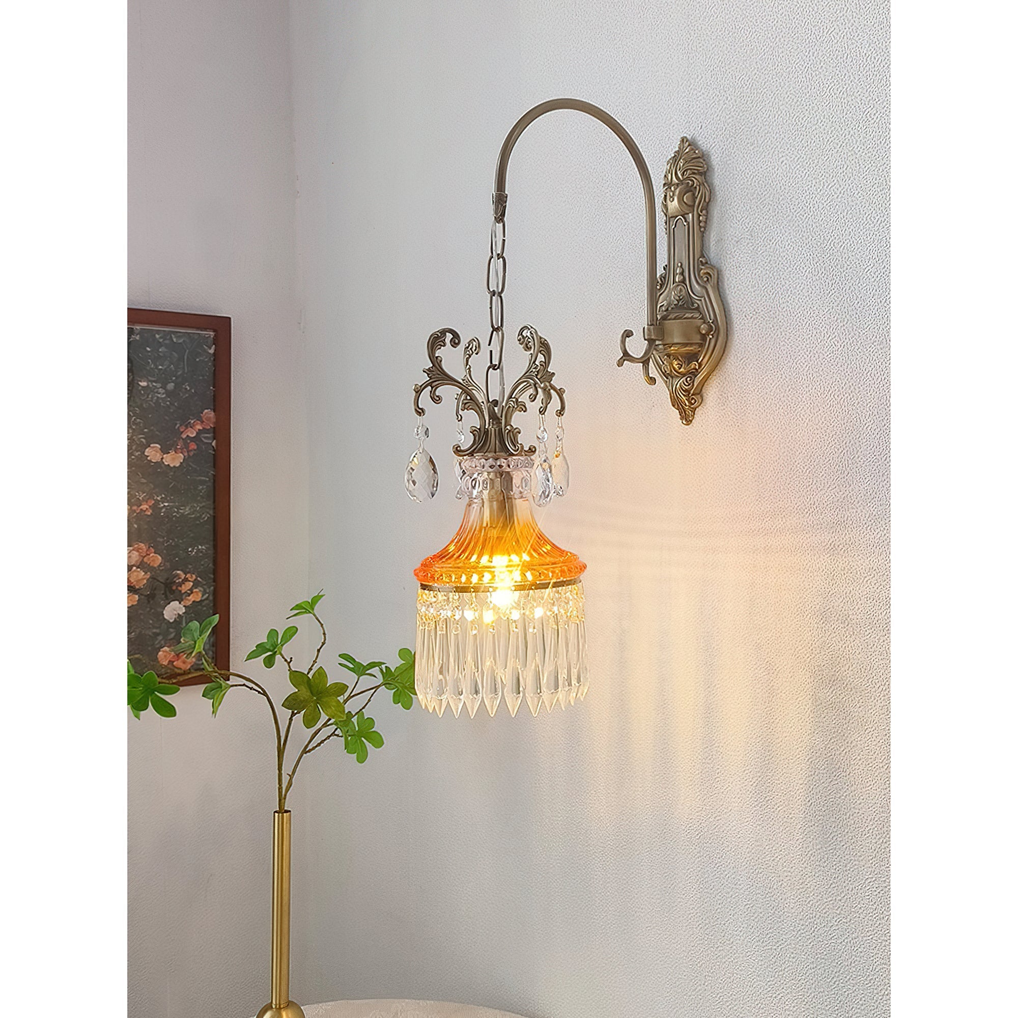 The lamp shown in a Parisian salon-style setting.