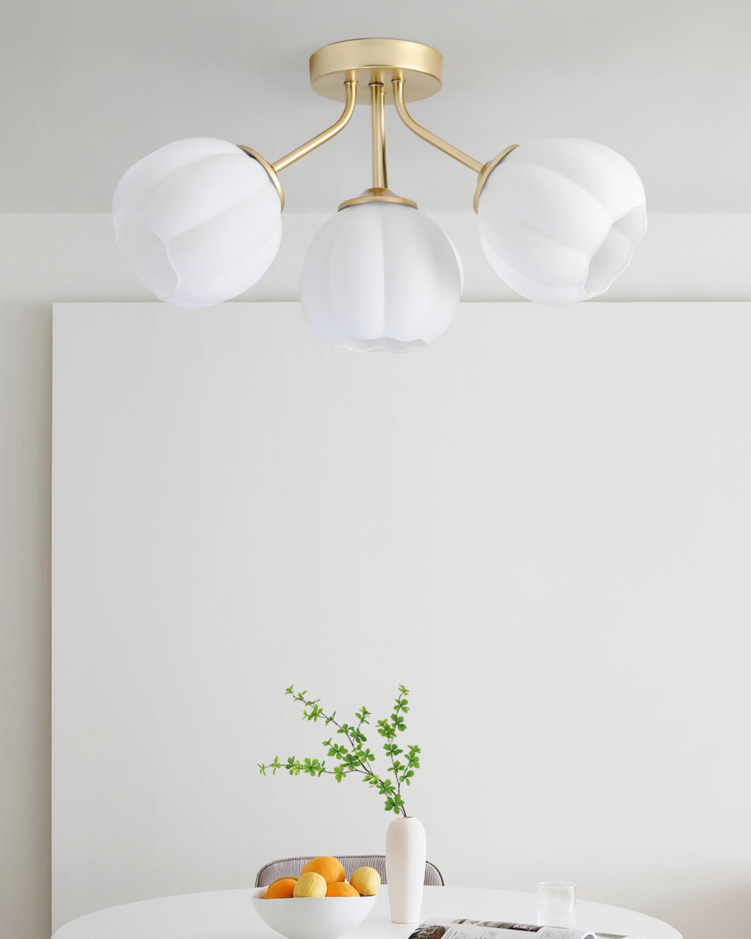 Marra Ceiling Light Petal Globe Cluster Romantic Floral-Neutral Decor