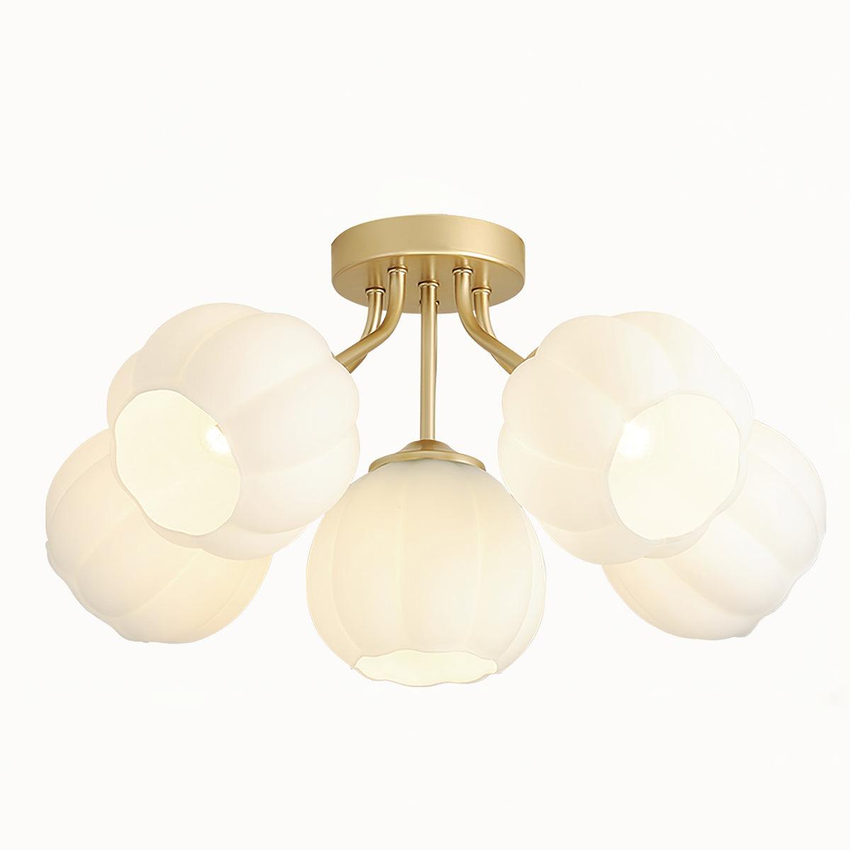 Marra Ceiling Light Petal Globe Cluster Romantic Floral-Neutral Decor
