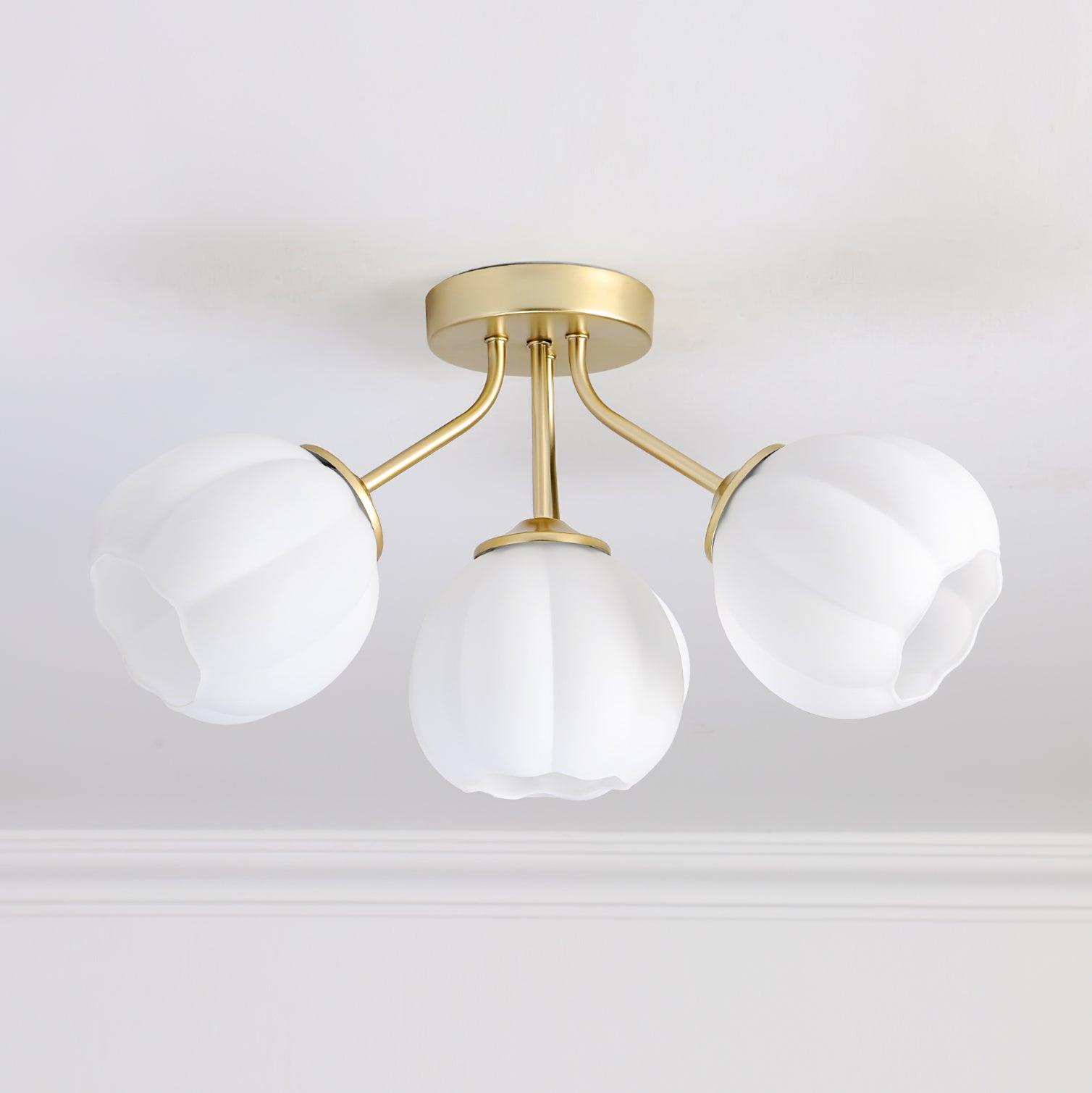 Marra Ceiling Light Petal Globe Cluster Romantic Floral-Neutral Decor