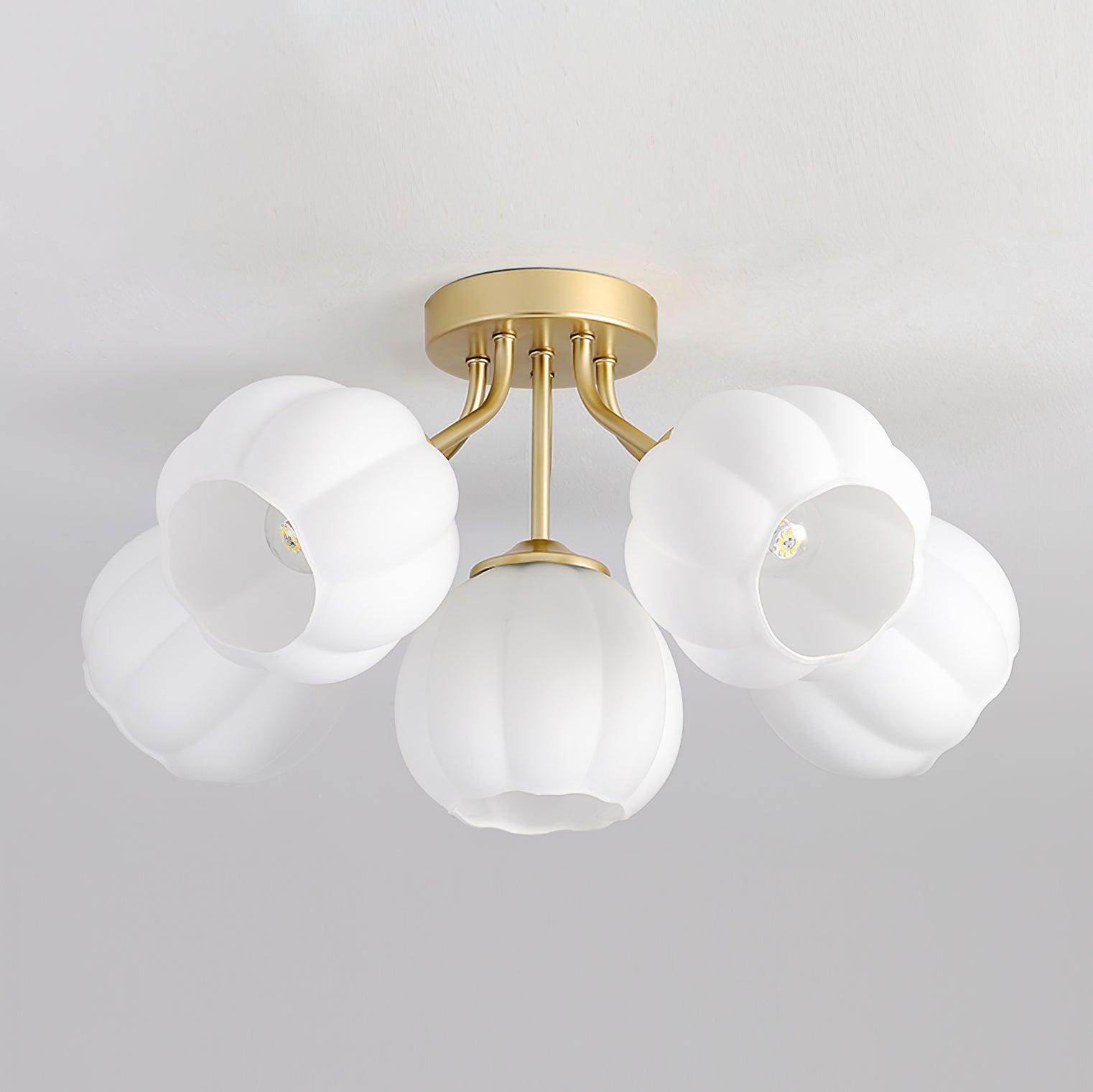 Marra Ceiling Light Petal Globe Cluster Romantic Floral-Neutral Decor