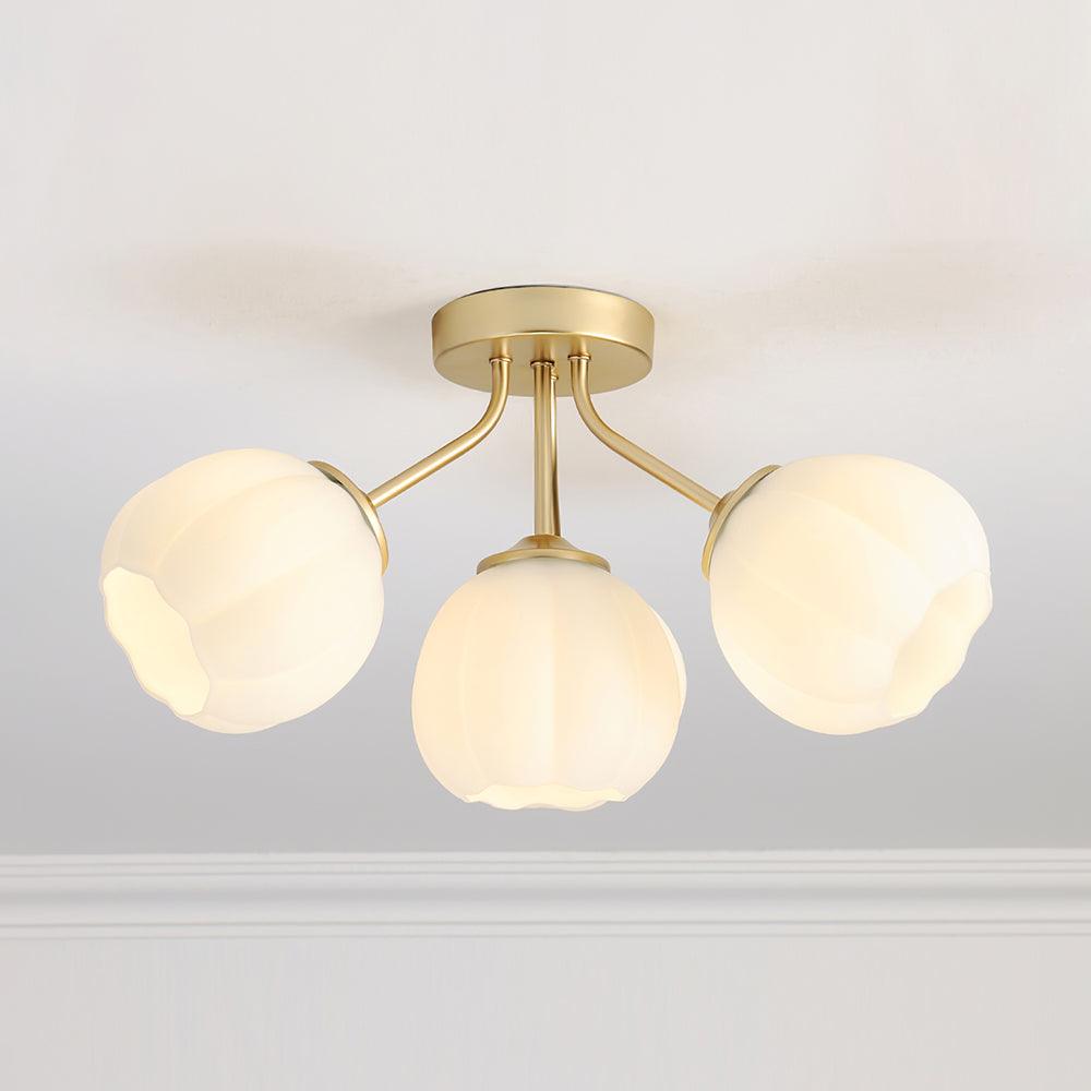 Marra Ceiling Light Petal Globe Cluster Romantic Floral-Neutral Decor