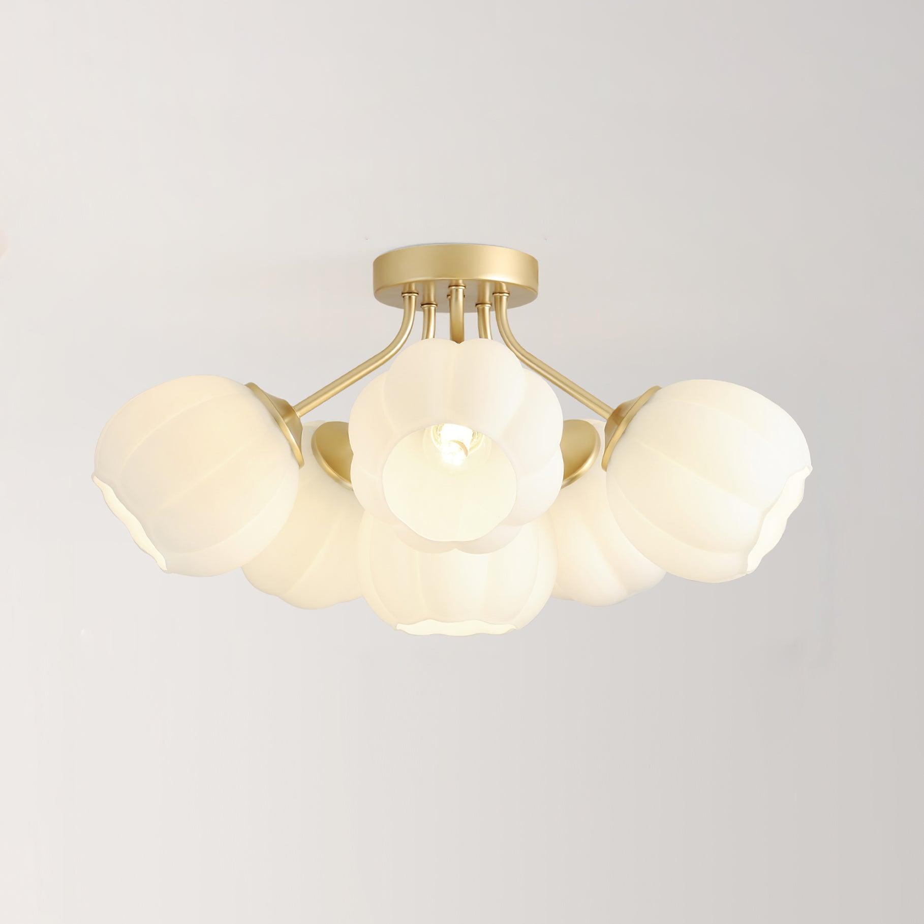 Marra Ceiling Light Petal Globe Cluster Romantic Floral-Neutral Decor