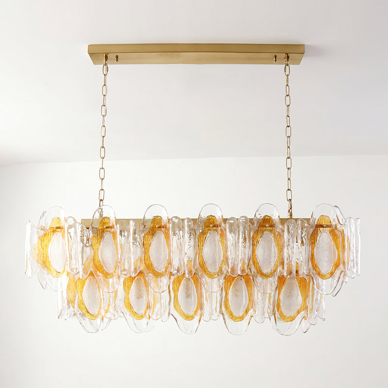 Aurelia  Long Glass Chandelier
