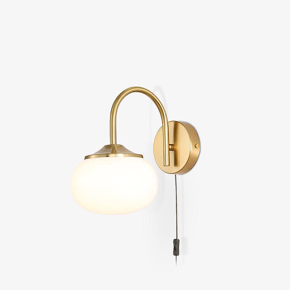 Kevely Premium Nordic Art Plug-in Glass Sconce Wall Lamp-Neutral Decor