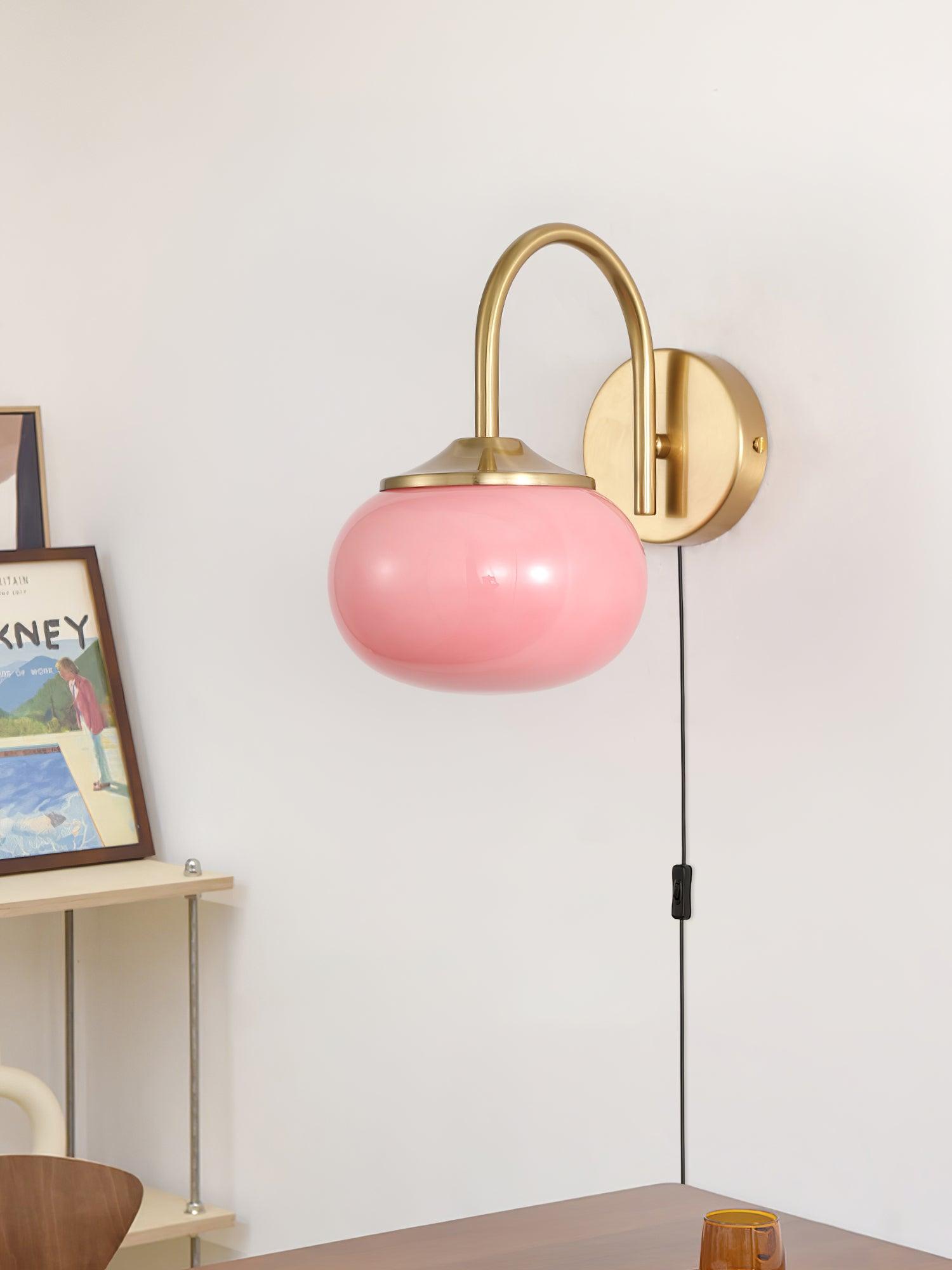Kevely Premium Nordic Art Plug-in Glass Sconce Wall Lamp-Neutral Decor