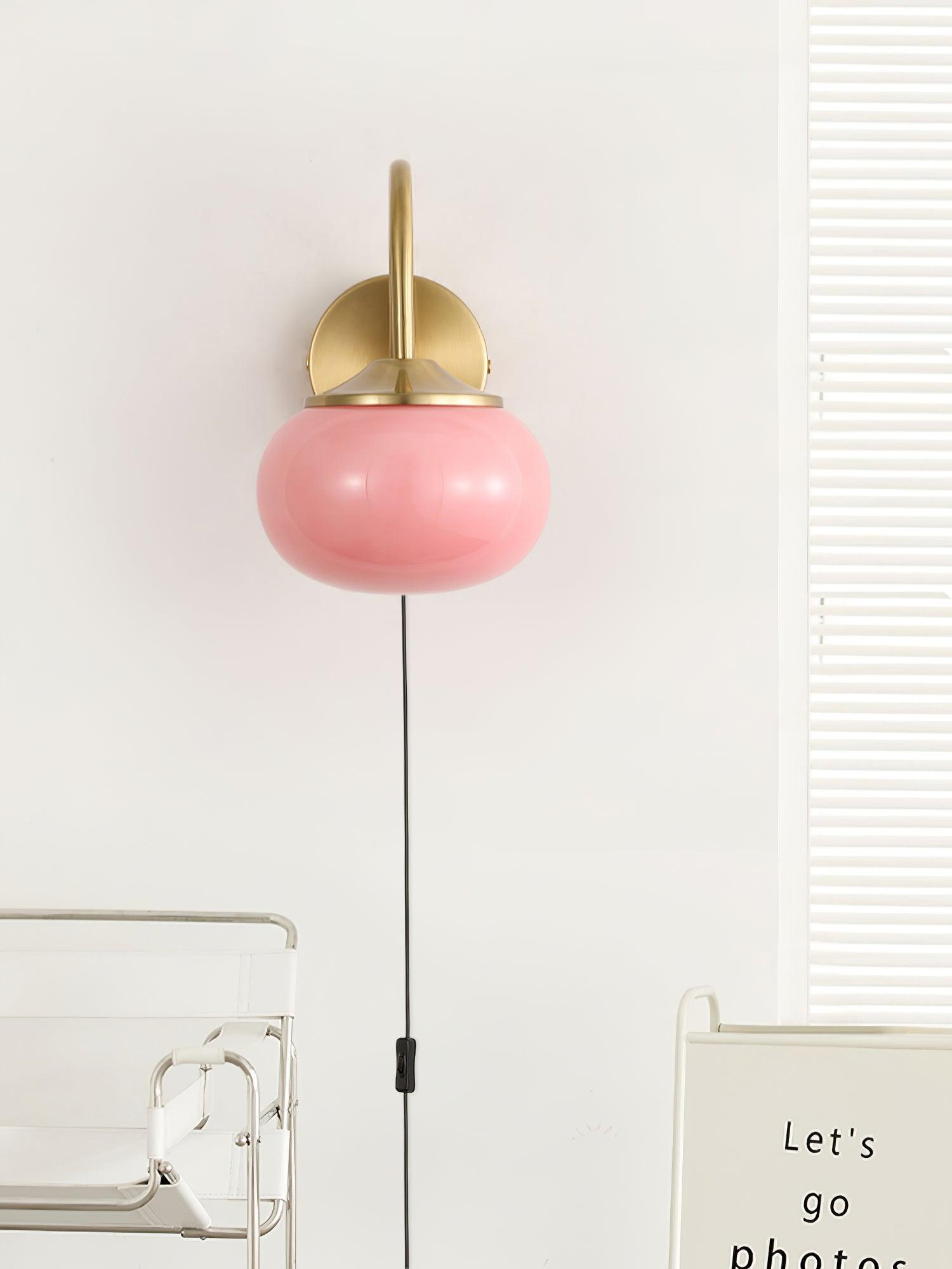 Kevely Premium Nordic Art Plug-in Glass Sconce Wall Lamp-Neutral Decor