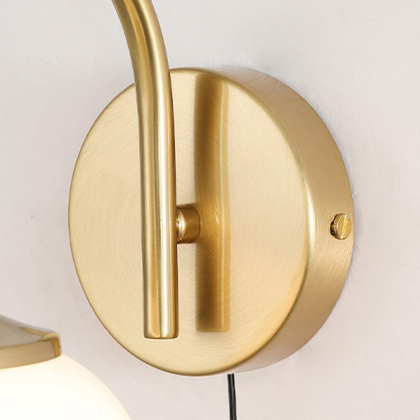 Kevely Premium Nordic Art Plug-in Glass Sconce Wall Lamp-Neutral Decor