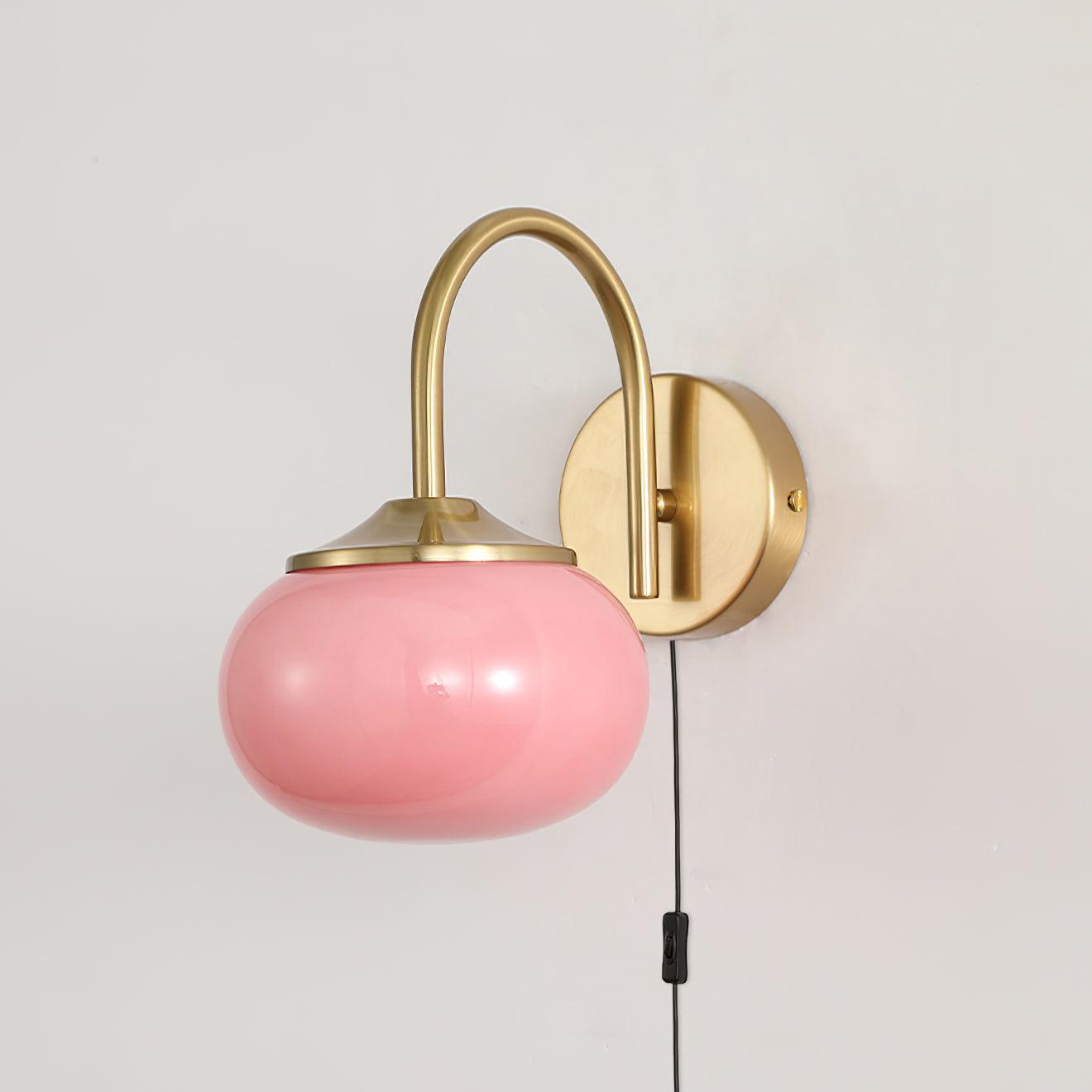 Kevely Premium Nordic Art Plug-in Glass Sconce Wall Lamp-Neutral Decor
