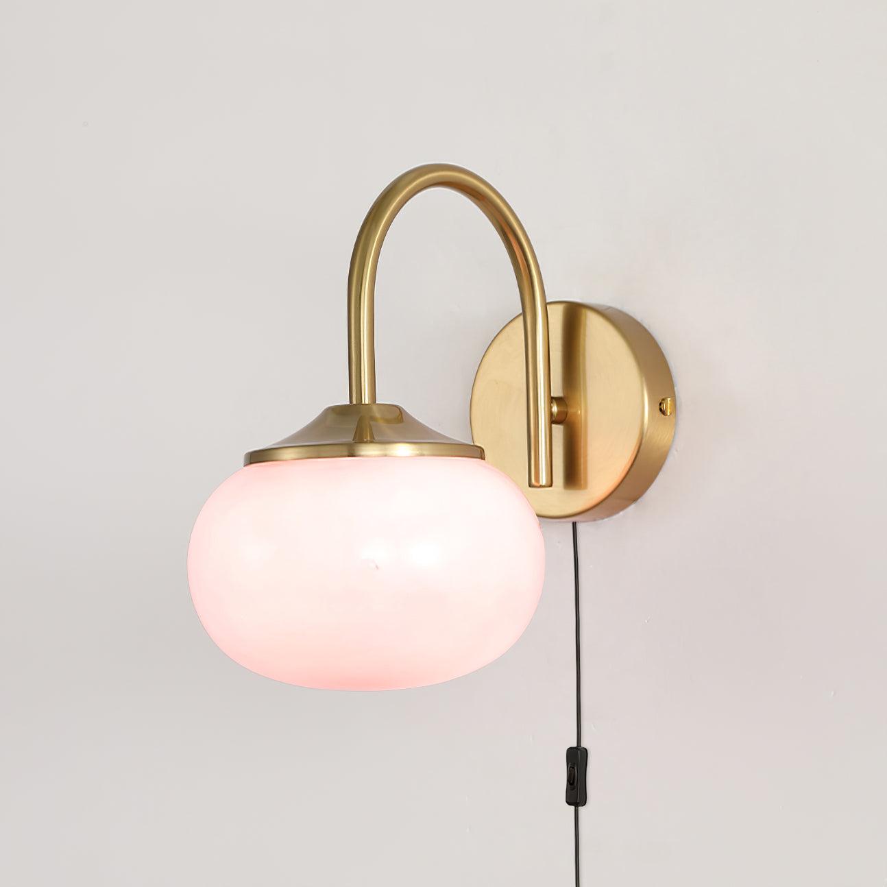 Kevely Premium Nordic Art Plug-in Glass Sconce Wall Lamp-Neutral Decor