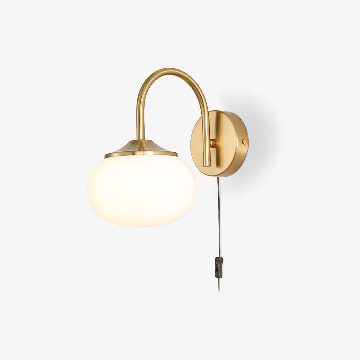 Kevely Premium Nordic Art Plug-in Glass Sconce Wall Lamp-Neutral Decor