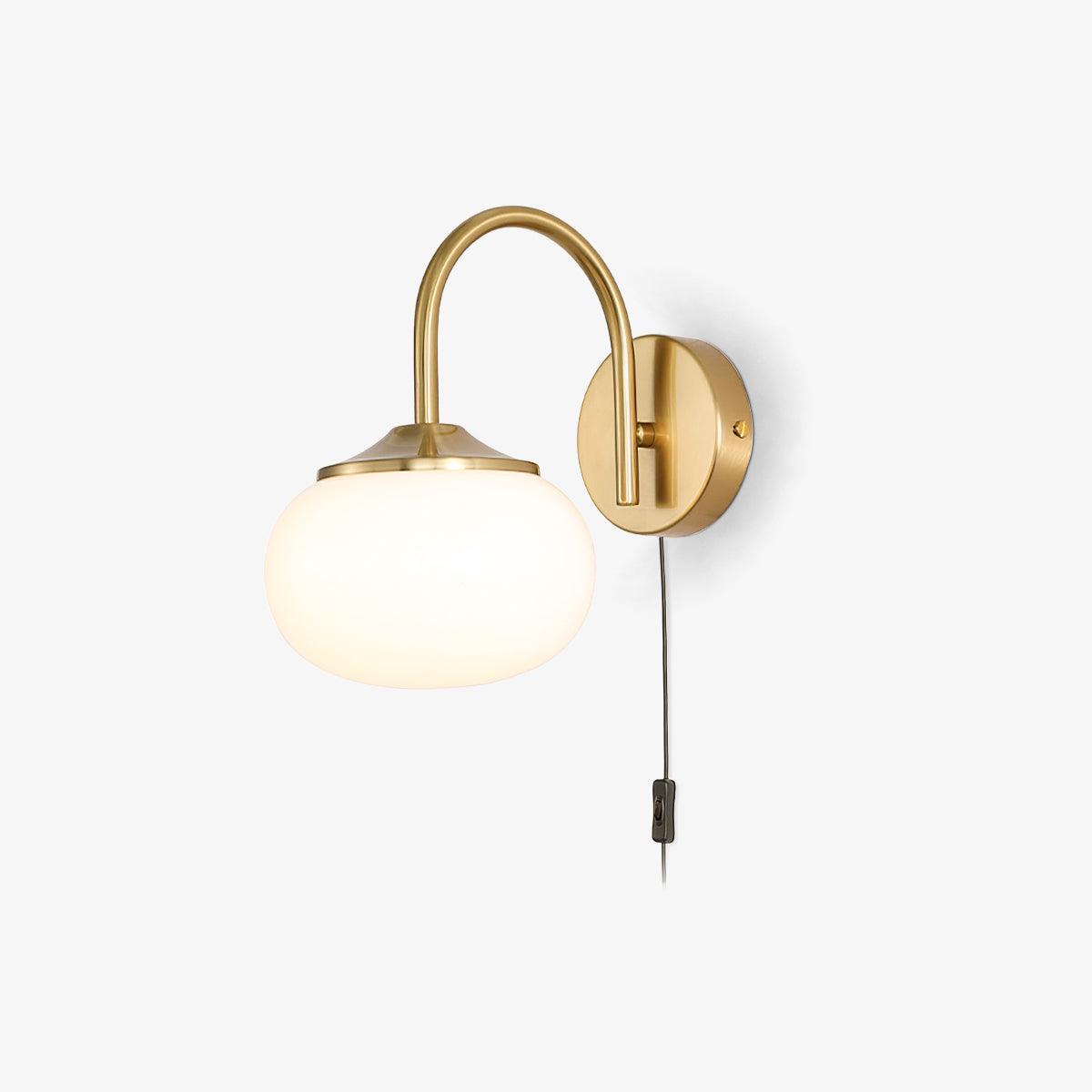 Kevely Premium Nordic Art Plug-in Glass Sconce Wall Lamp-Neutral Decor