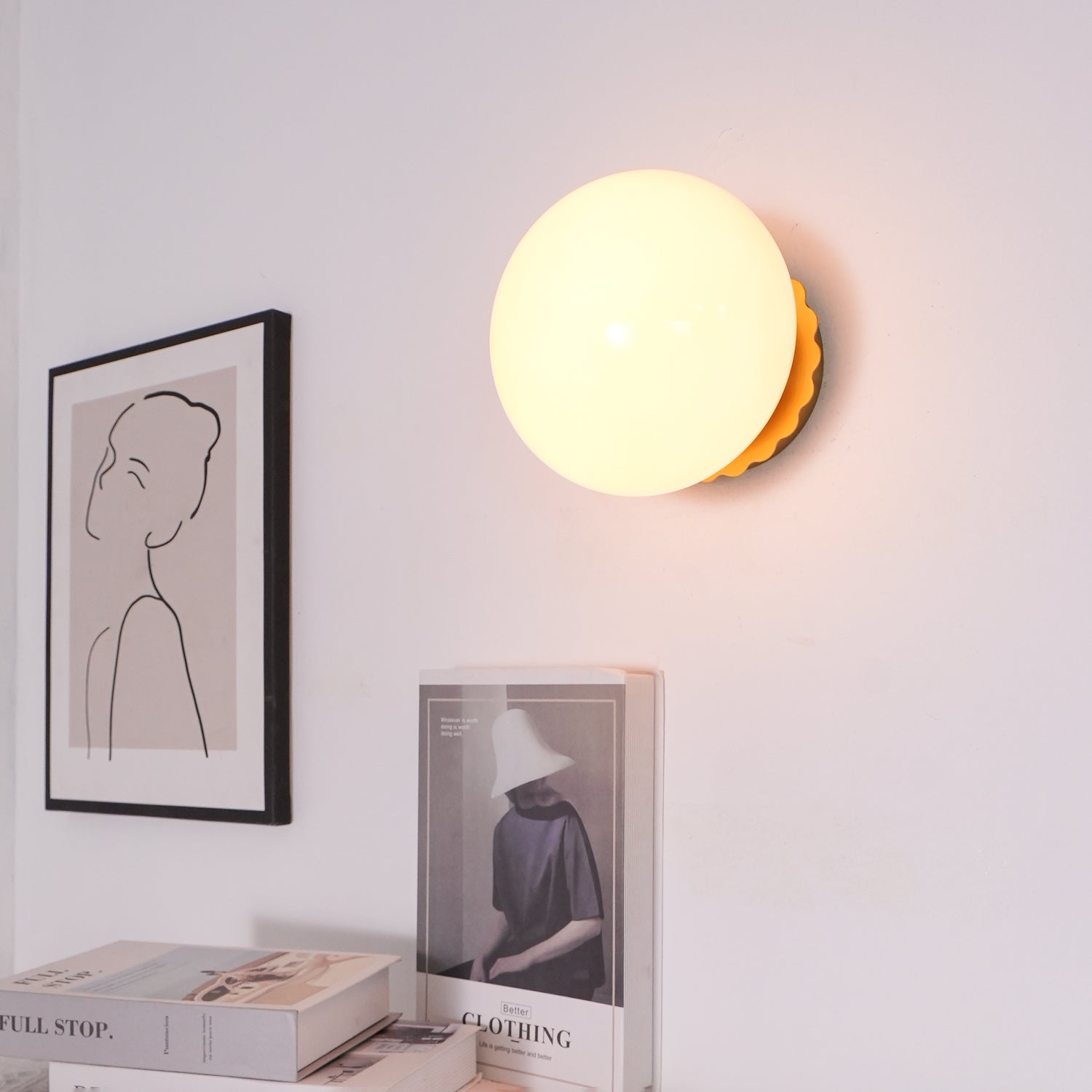 Stefan Modern Minimalist Glass Sconces Wall lamp-Neutral Decor