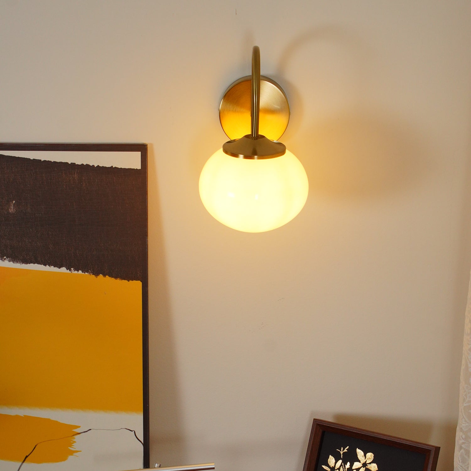 Ove Premium Nordic Art Glass Wall Lamp-Neutral Decor