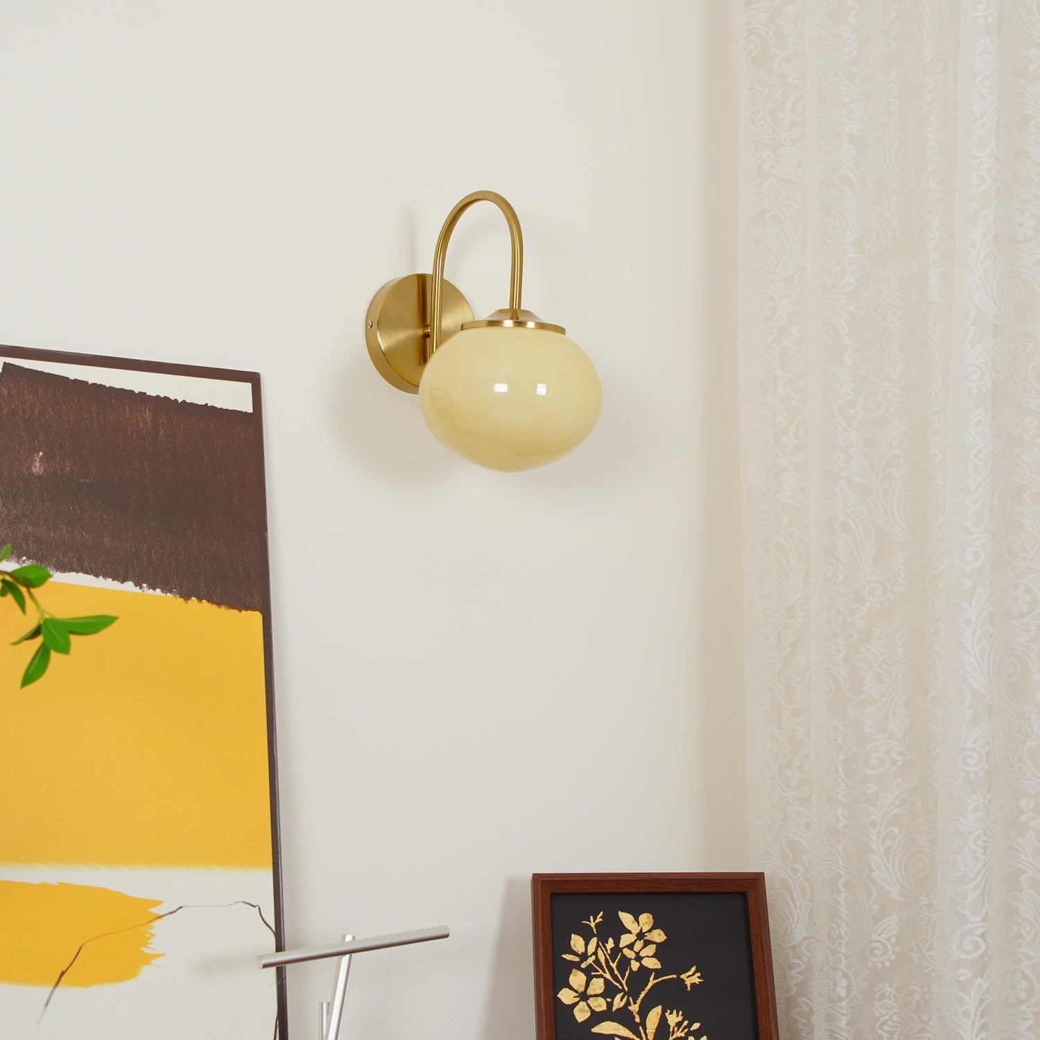Ove Premium Nordic Art Glass Wall Lamp-Neutral Decor
