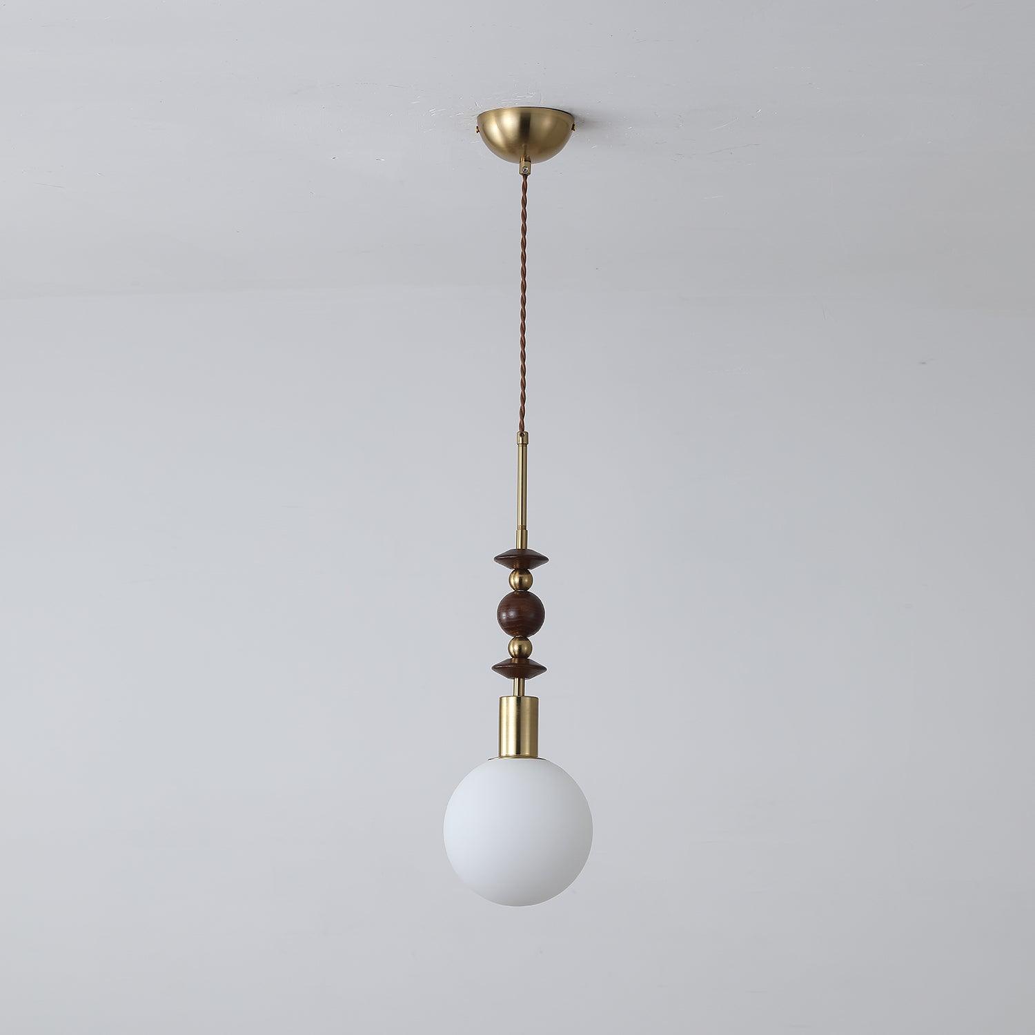Reveny Wood Pendant Light-Neutral Decor