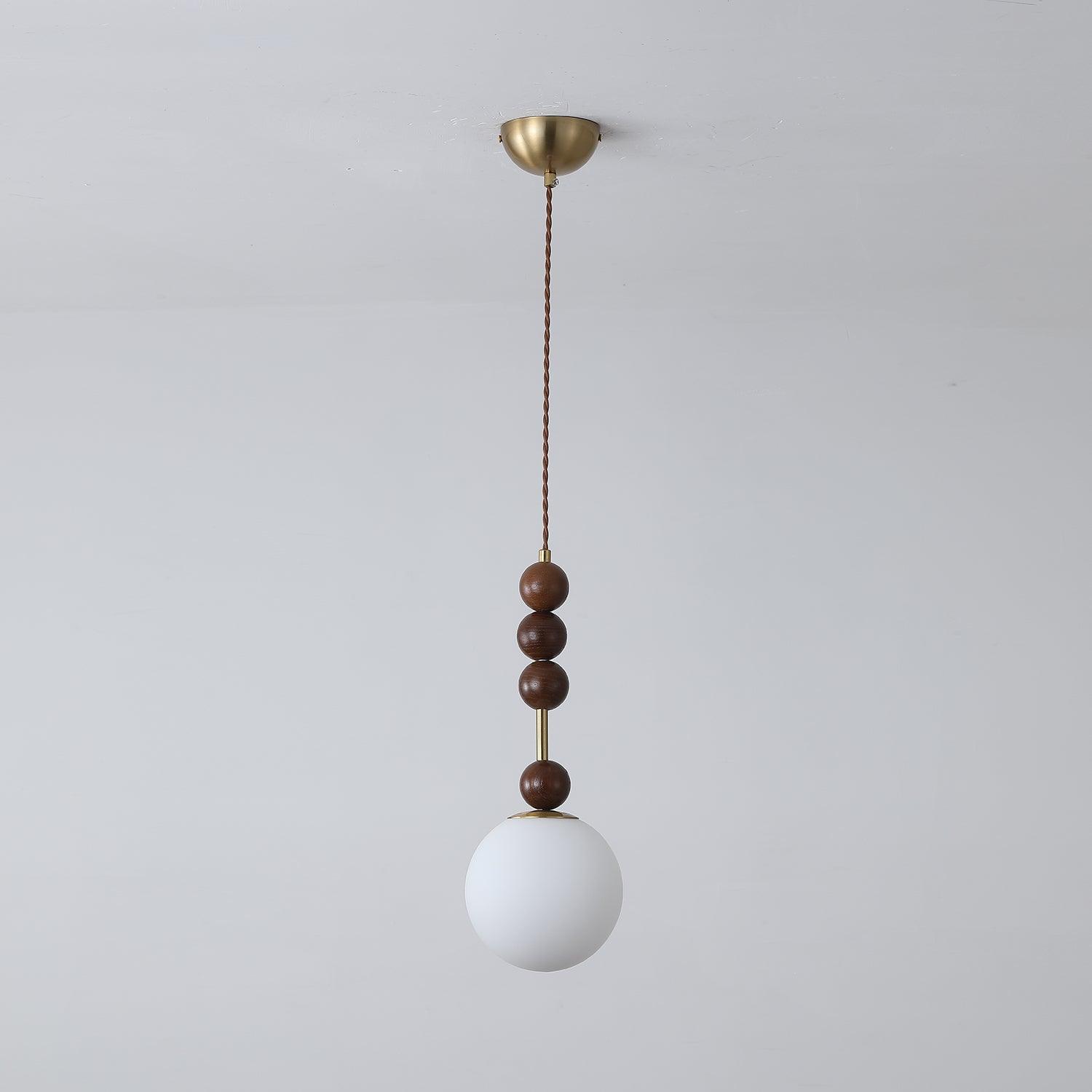 Reveny Wood Pendant Light-Neutral Decor