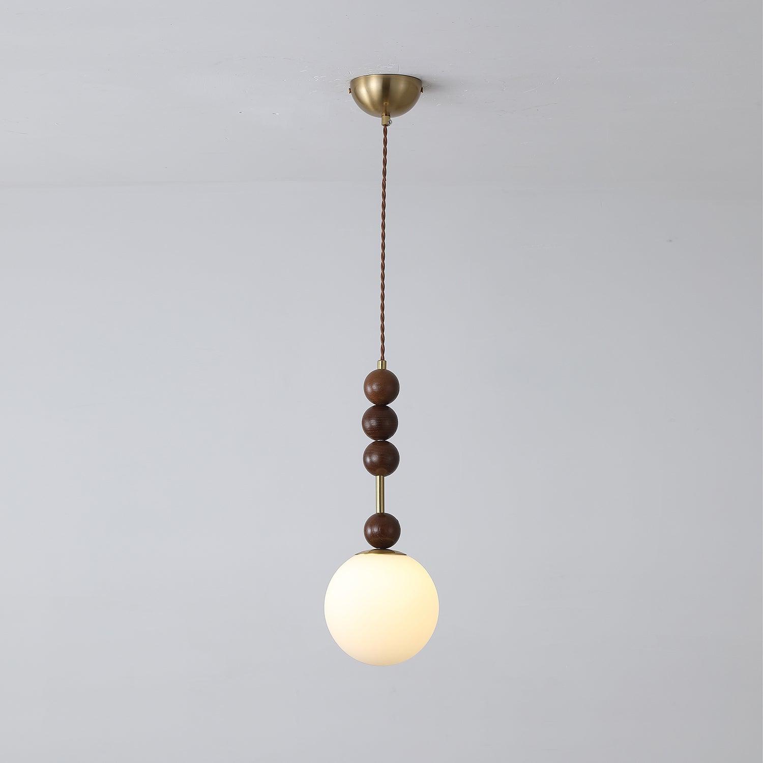 Reveny Wood Pendant Light-Neutral Decor