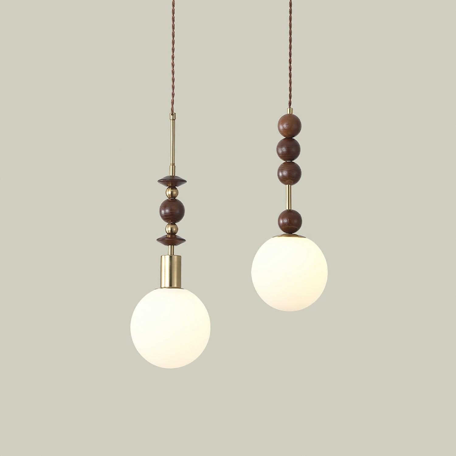 Reveny Wood Pendant Light-Neutral Decor