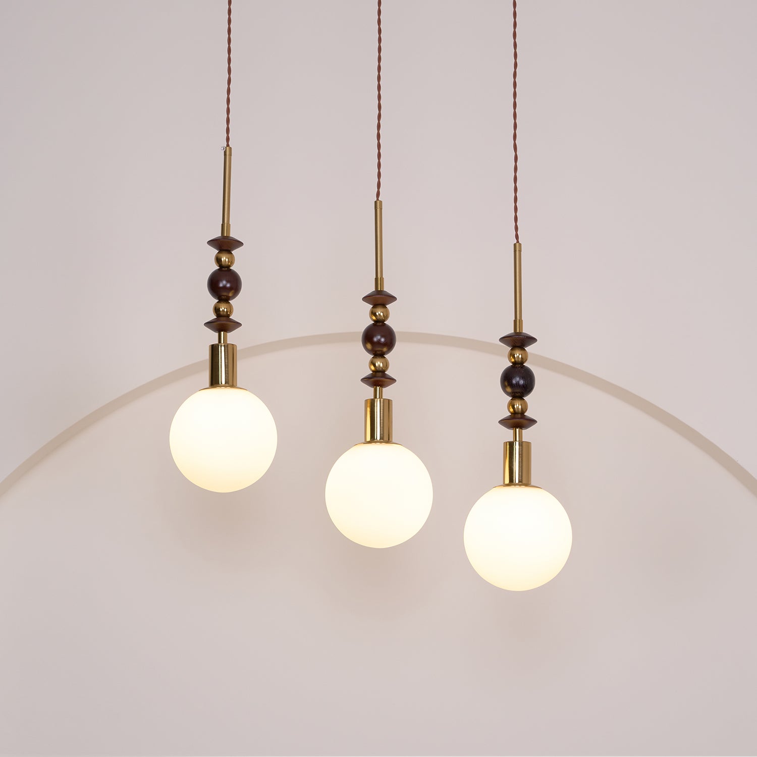 Reveny Wood Pendant Light-Neutral Decor