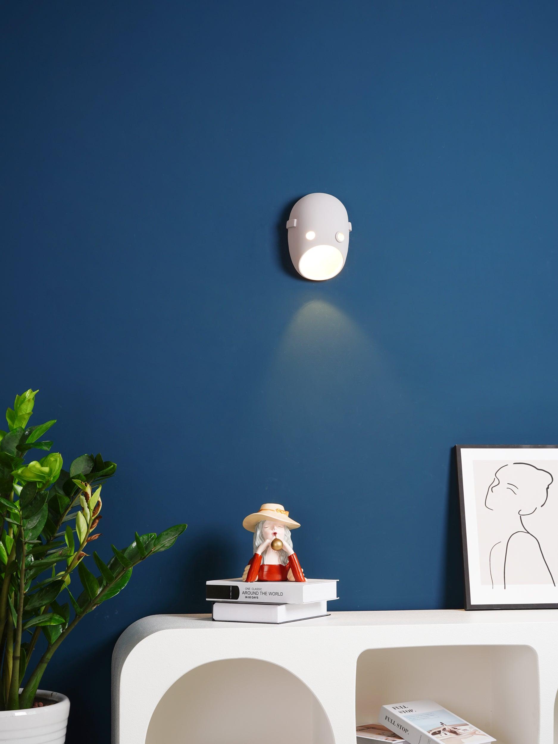 Mask Individual Creativity Resin Wall Light-Neutral Decor