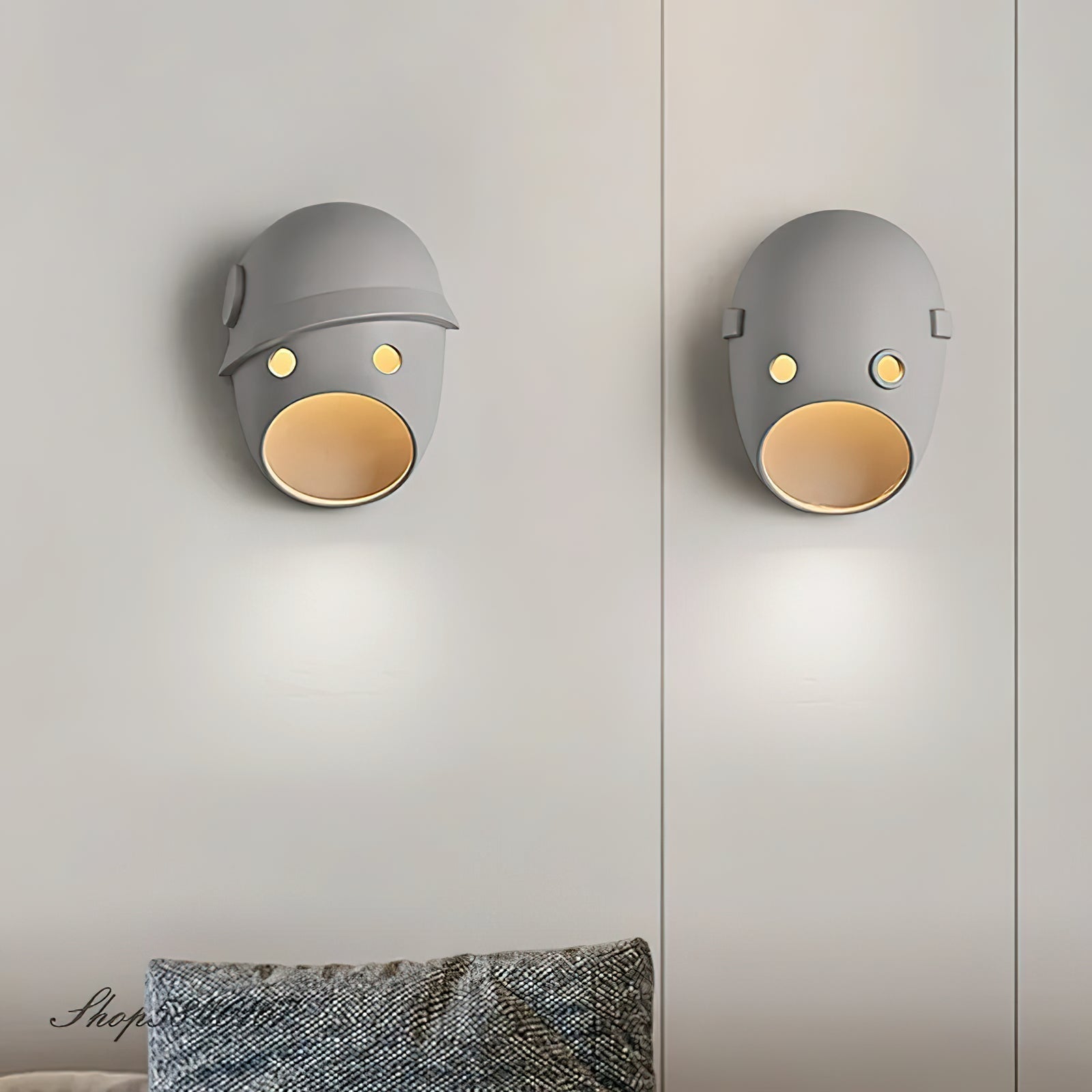 Mask Individual Creativity Resin Wall Light-Neutral Decor