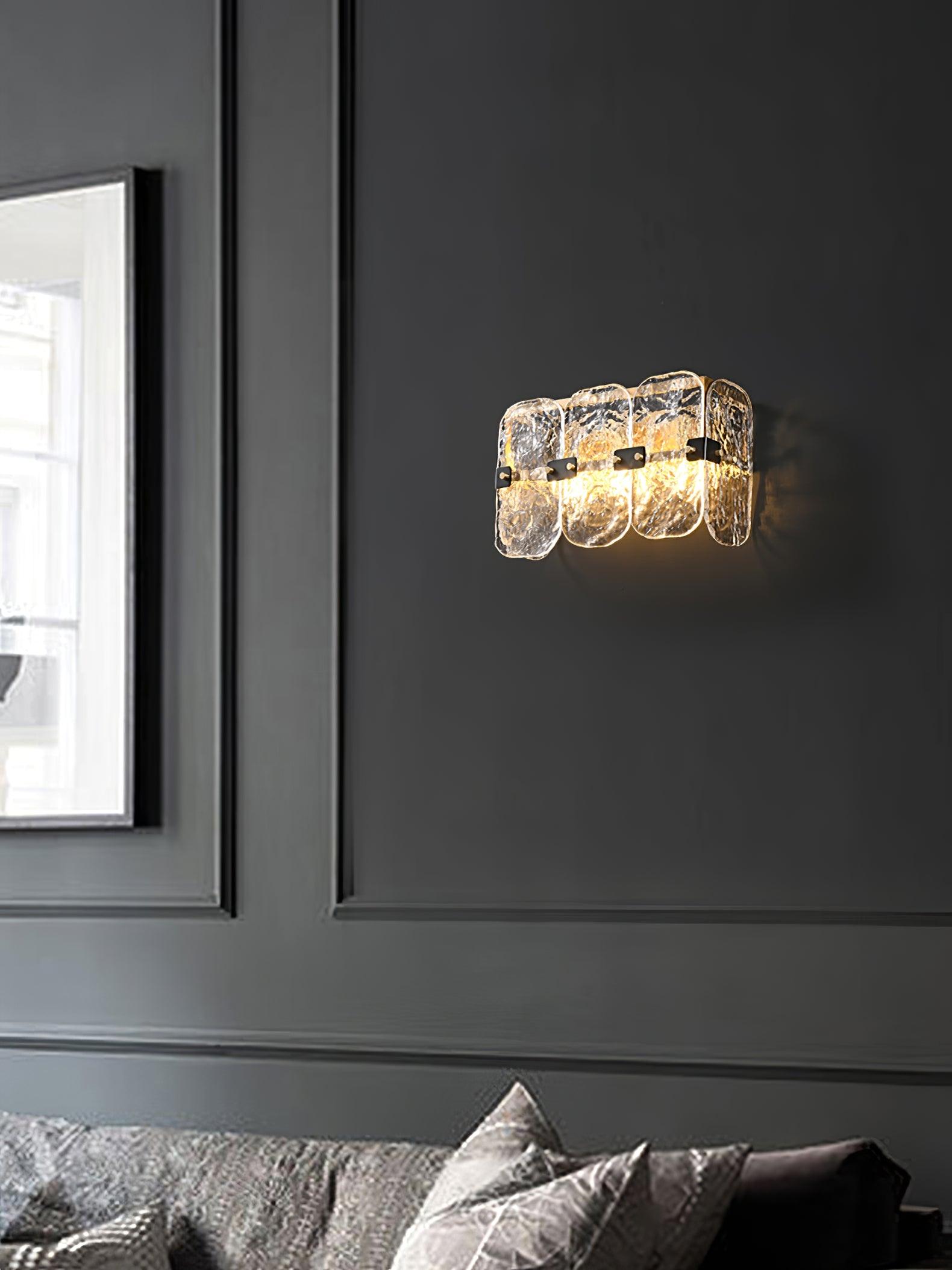Clara Massive Glass Wall Sconces-Neutral Decor