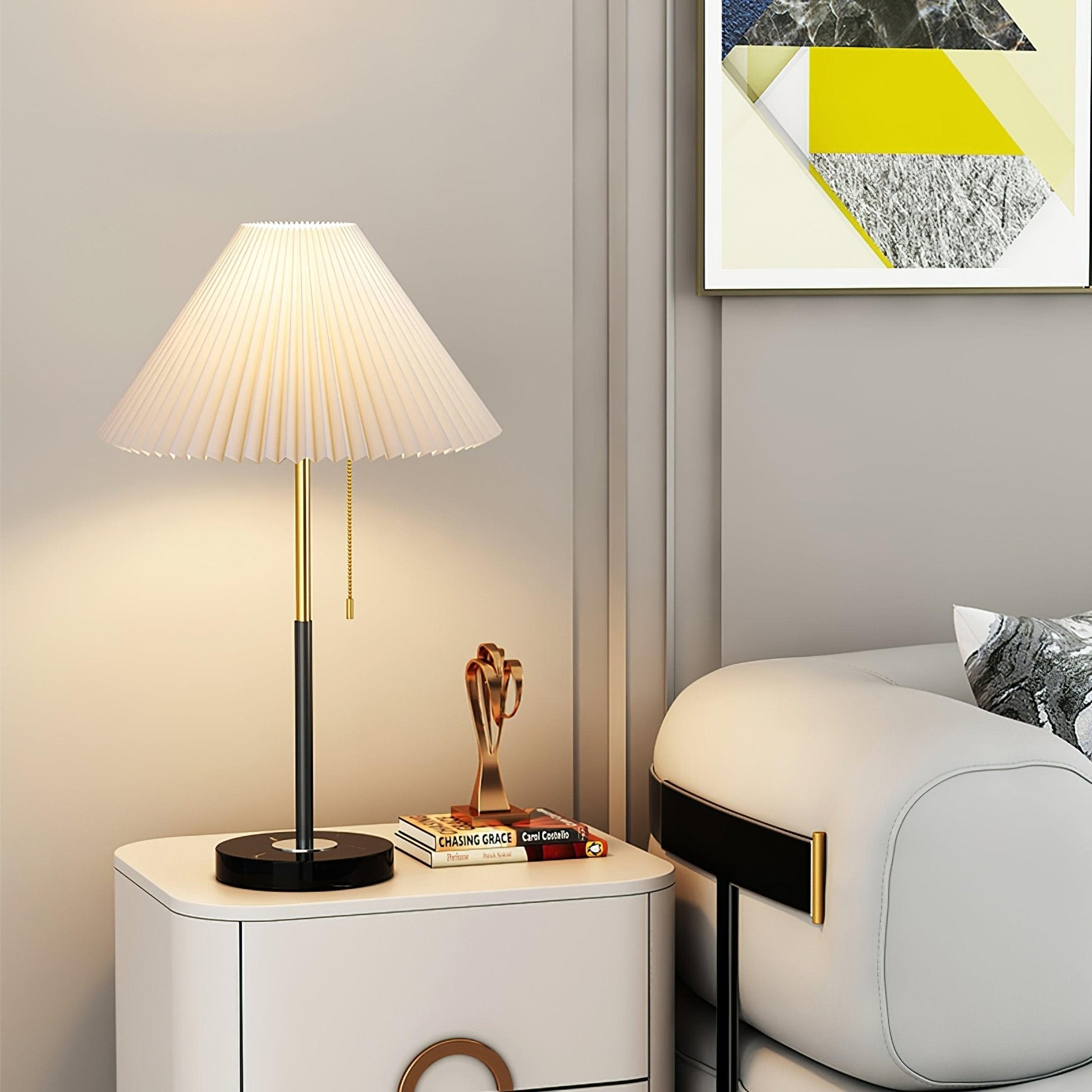Divo Minimalist Marble Table Lamp-Neutral Decor
