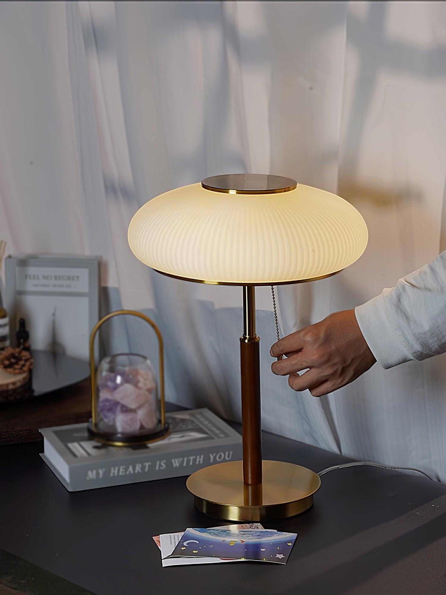 Glimmce Wood Table Lamp-Neutral Decor