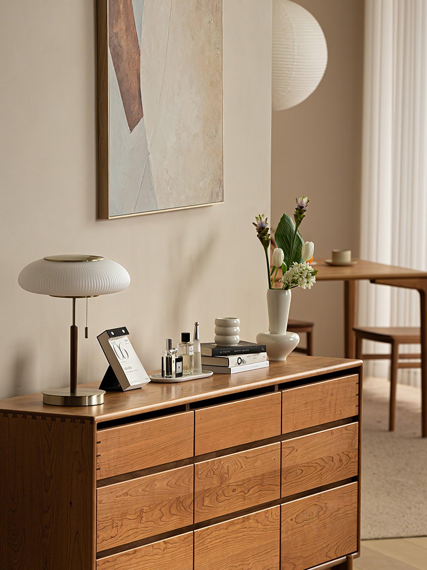 Glimmce Wood Table Lamp-Neutral Decor