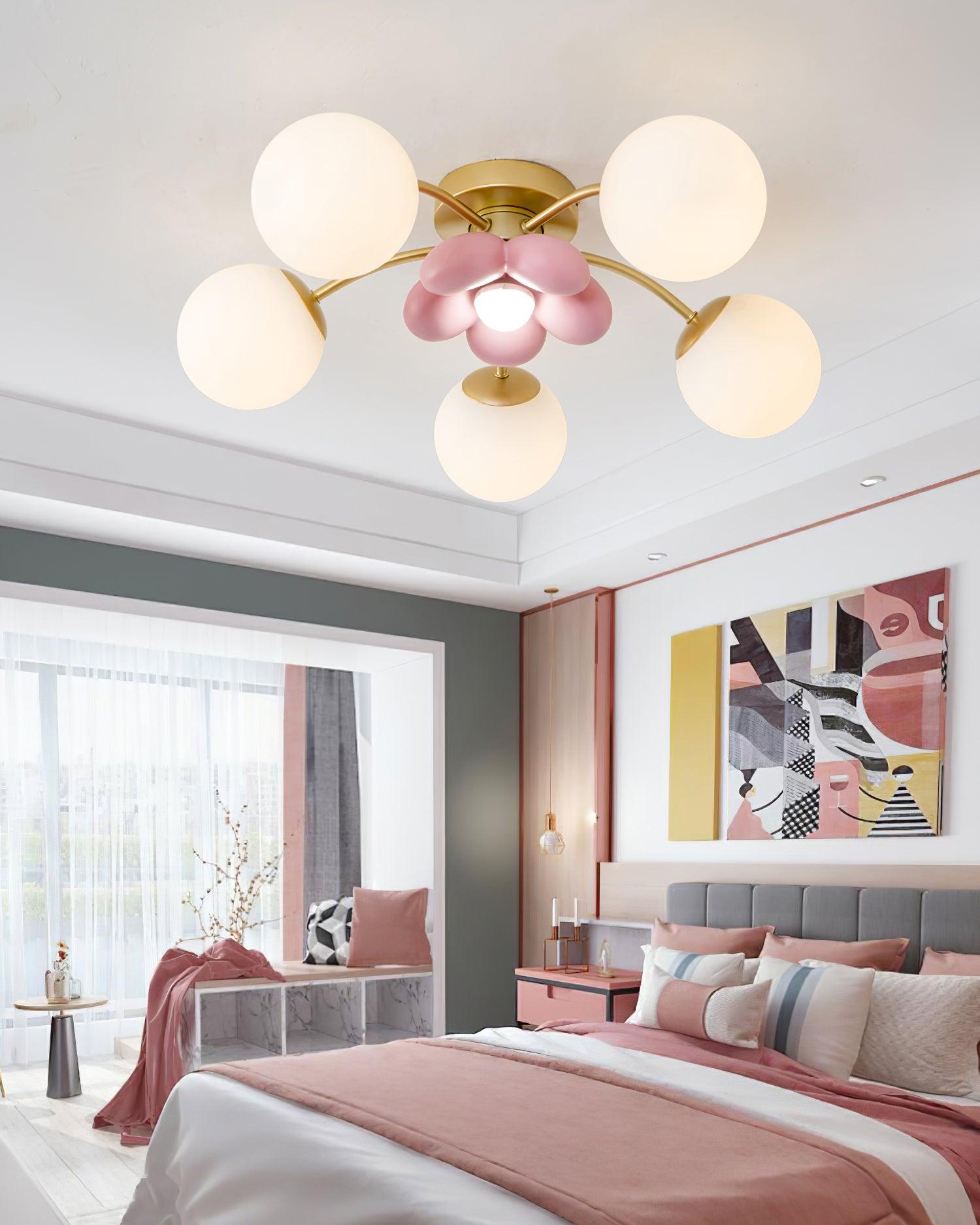 Blossura Pink Petal Ceiling Light