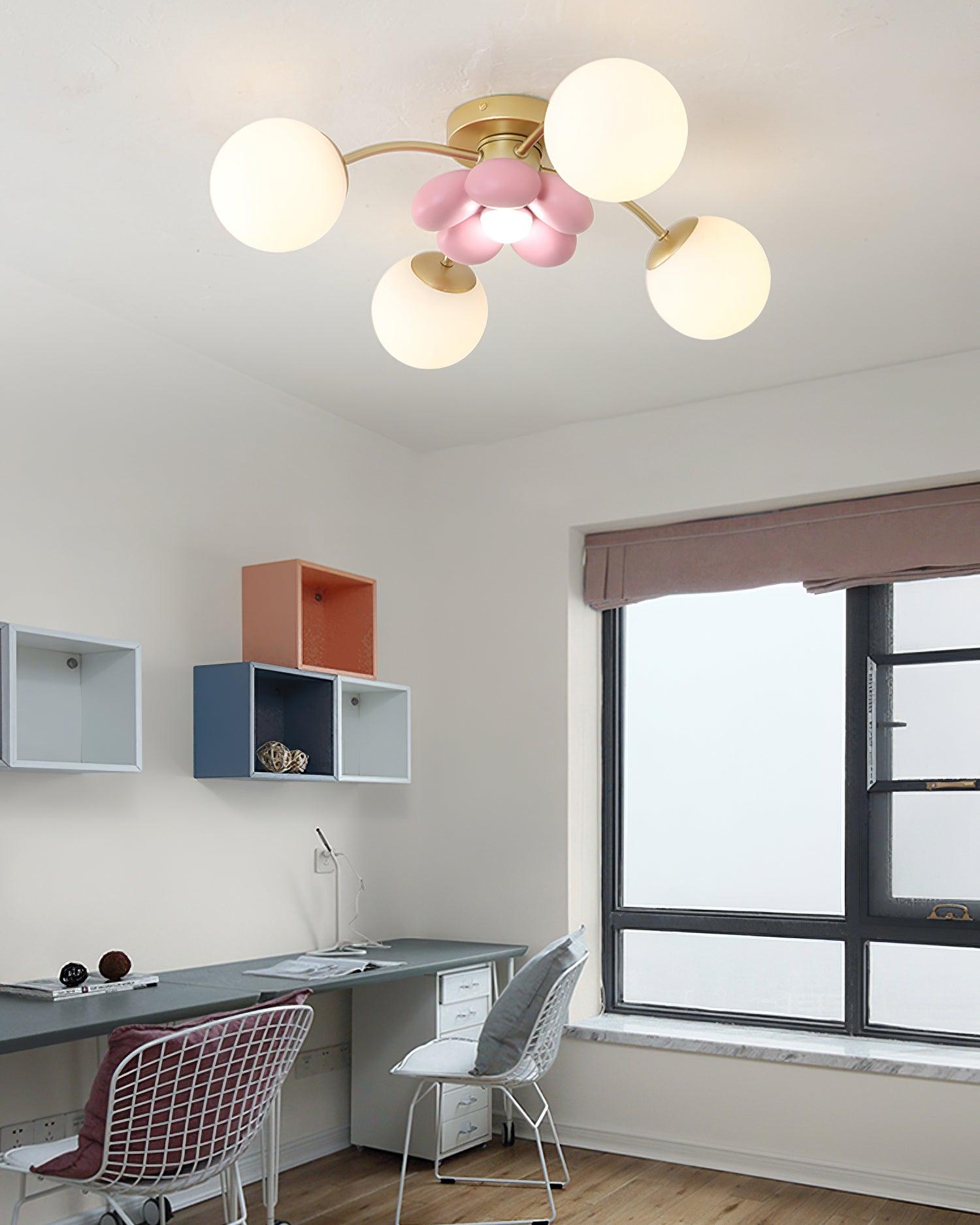 Nirox Pink Petal Ceiling Light-Neutral Decor