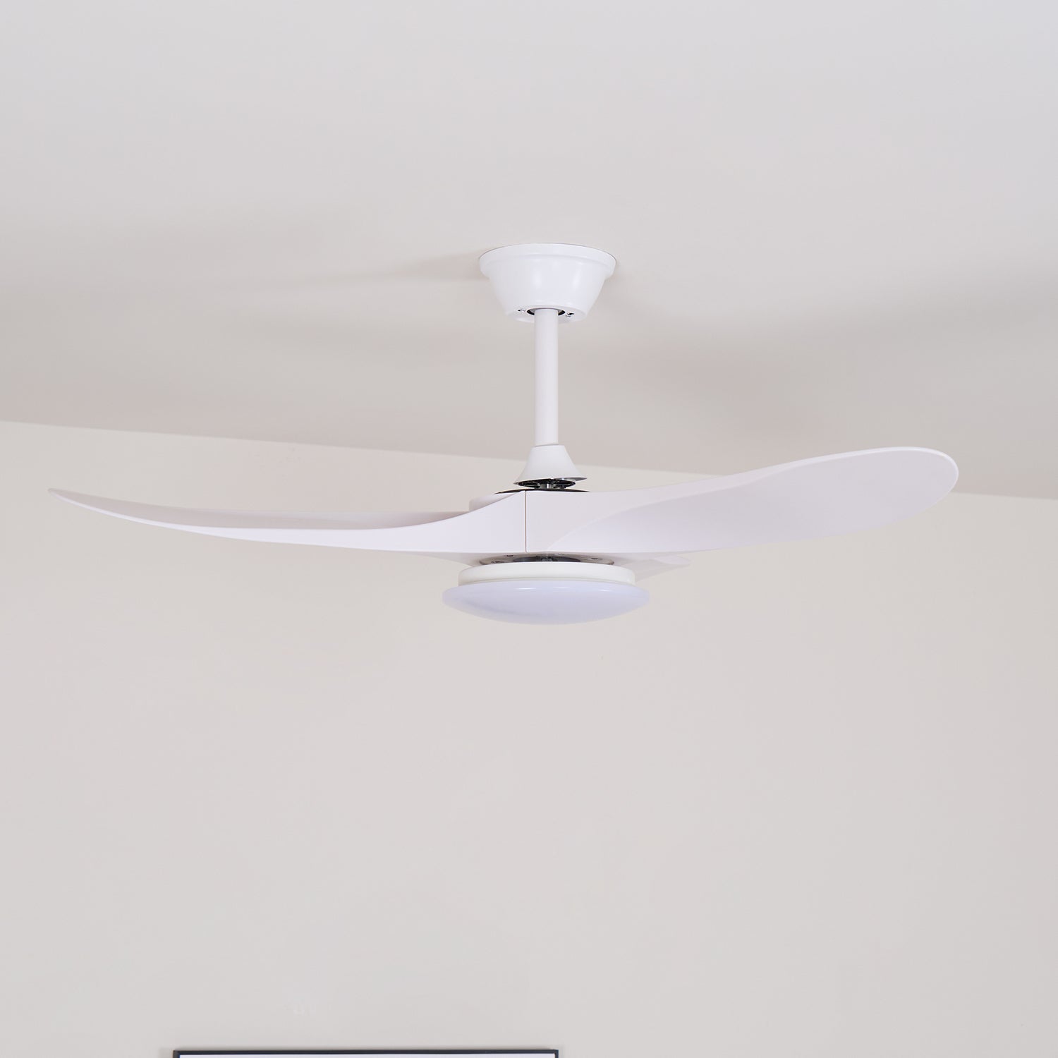 Oriken Minimalist Ceiling Fan Light-Neutral Decor
