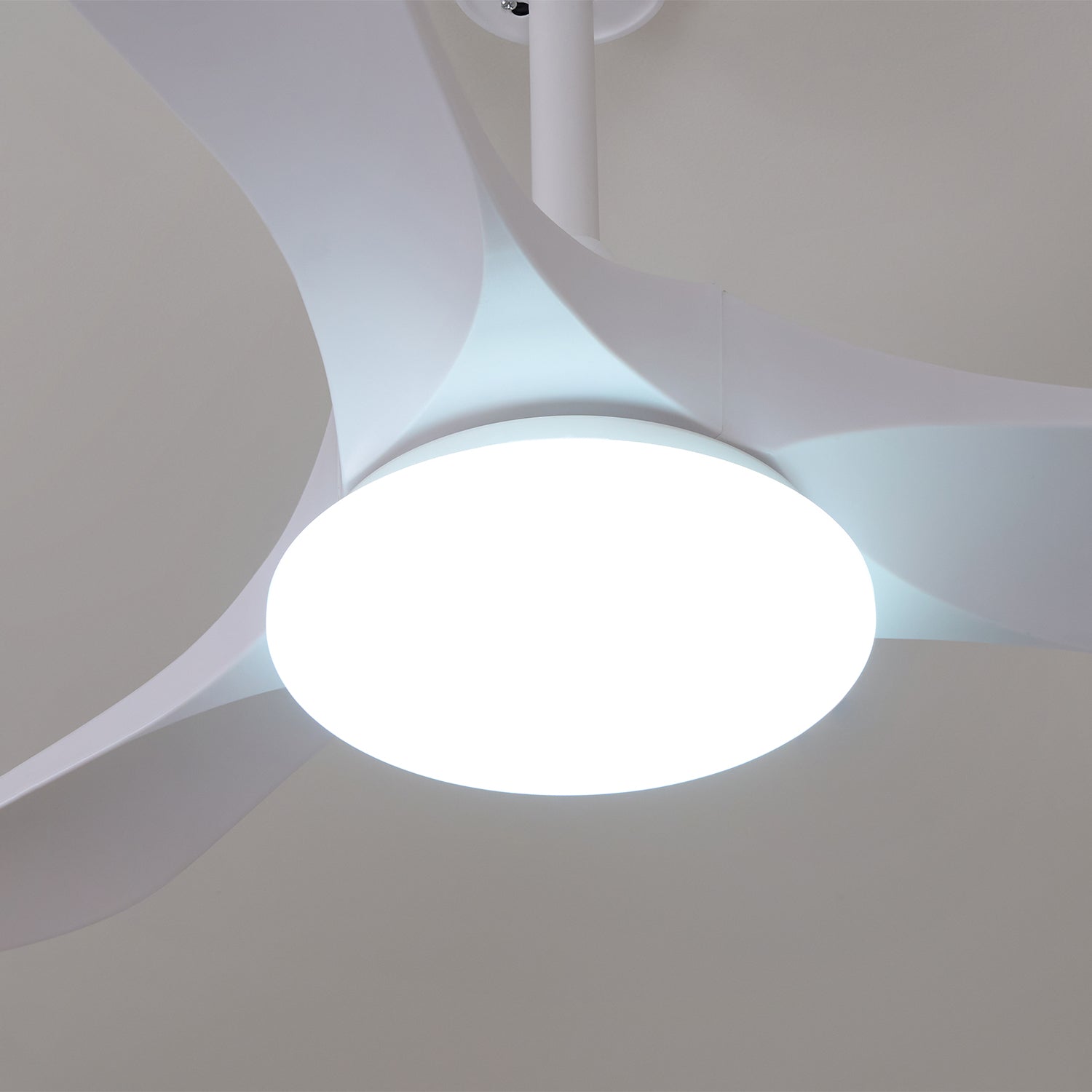 Oriken Minimalist Ceiling Fan Light-Neutral Decor