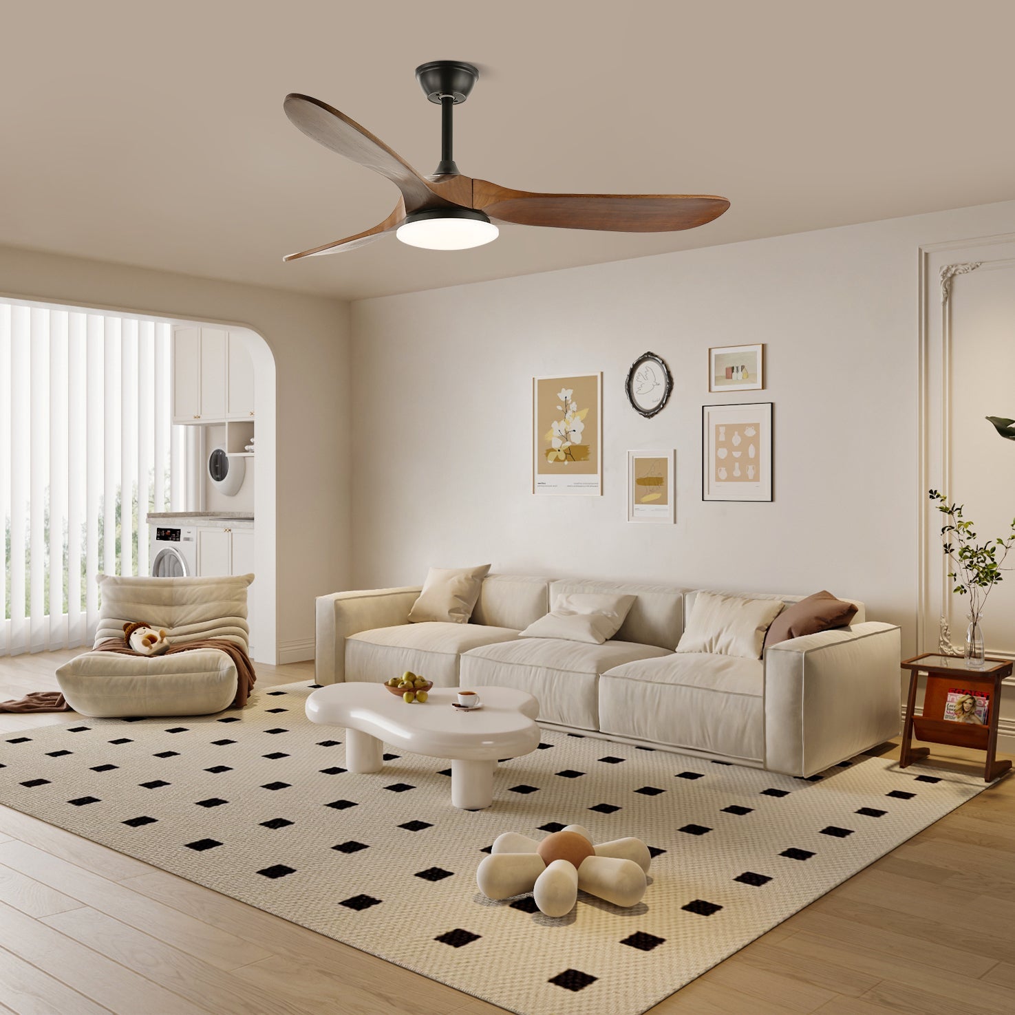 Virelo 42/52 Ceiling Fan Light-Neutral Decor