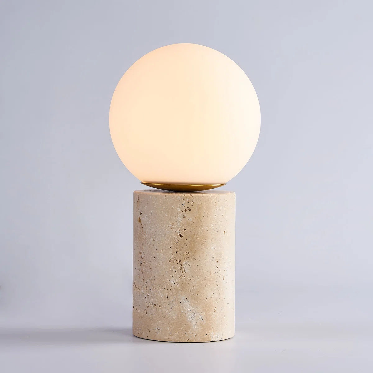 Side-by-side comparison of two lamps to show variations in natural veining.