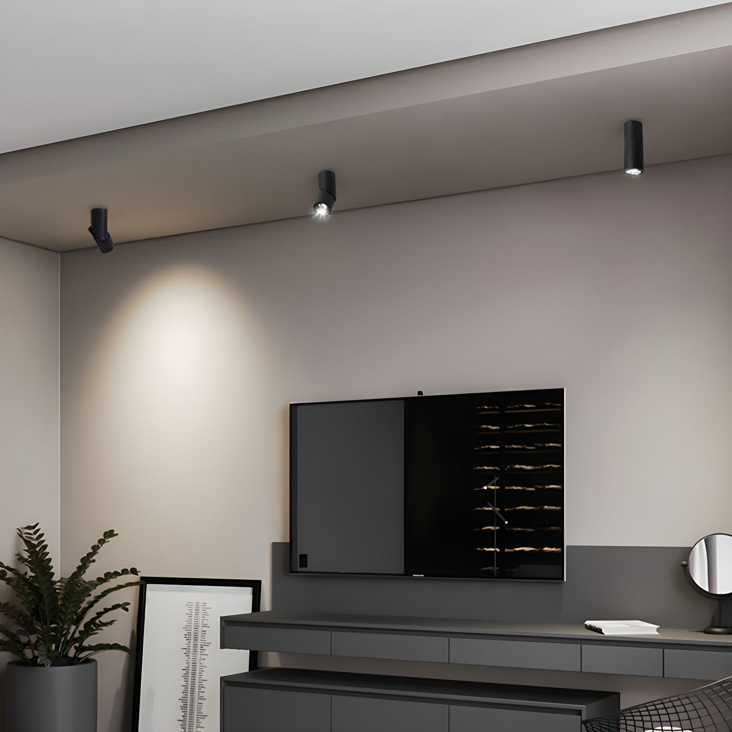 Ivinir Modern Minimalist Pivot Surface Downlight Ceiling lamp-Neutral Decor